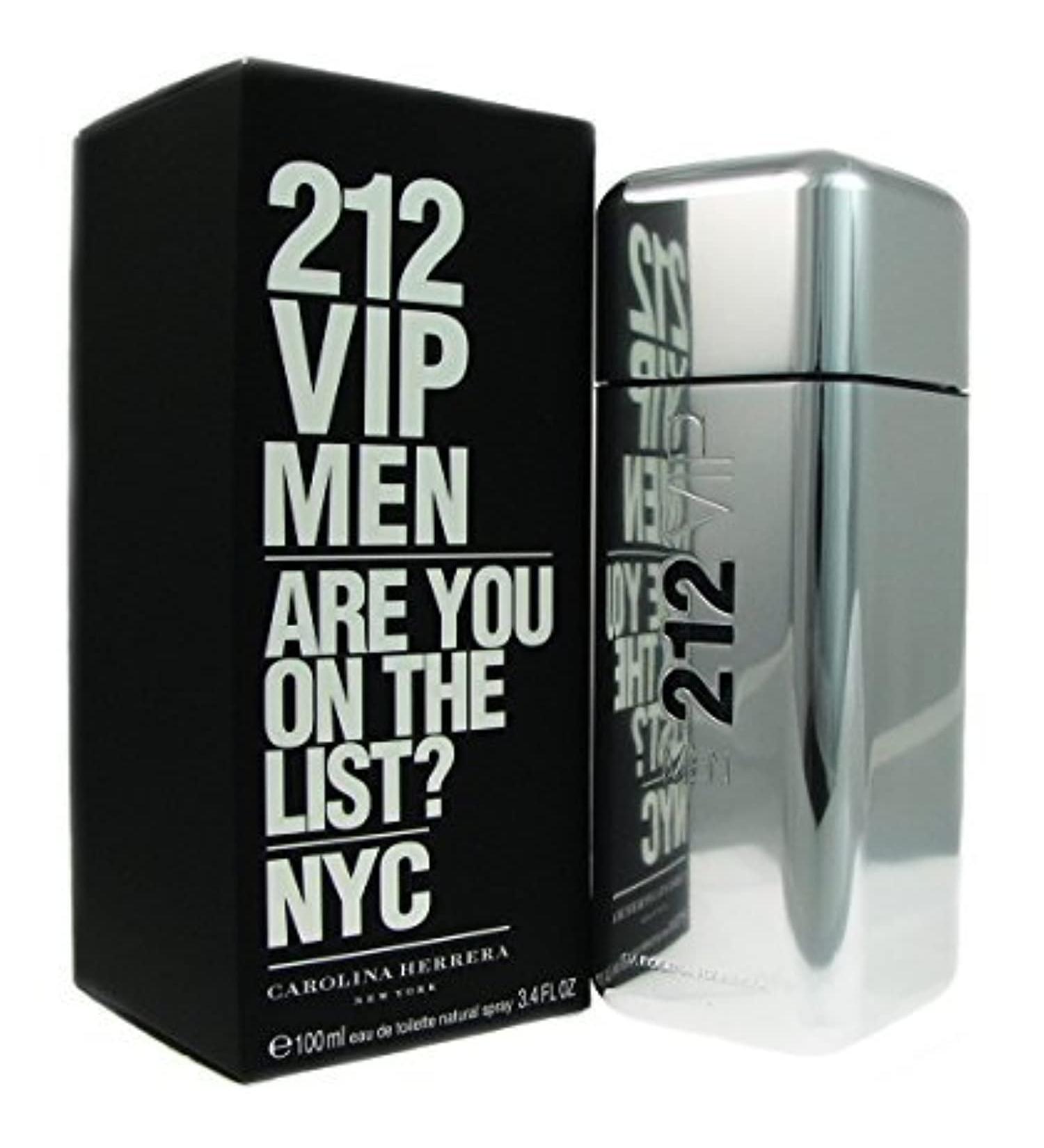 Carolina Herrera 212 Vip Eau De Toilette Spray for Men 3.4 Ounce (Packaging may vary) 3.4 Fl Oz (Pack of 1) - Buy Online on GoSupps.com