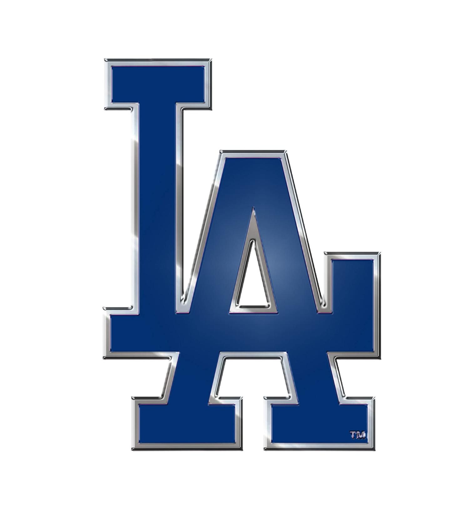 Team ProMark MLB - Los Angeles Dodgers Heavy Duty Aluminum Color Emblem, 4" x 3"