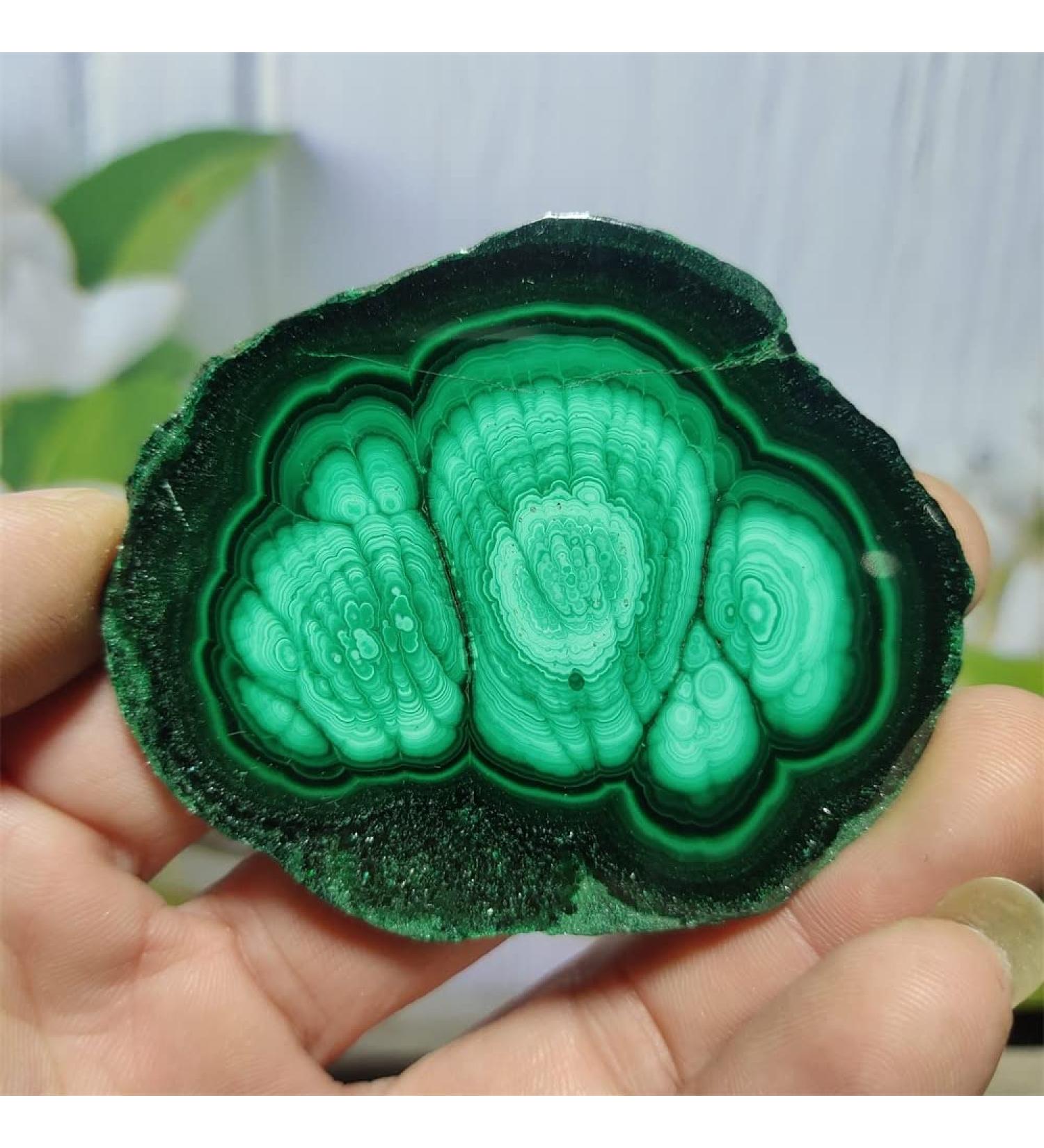 Natural Crystal Rough Natural Sphere Malachite Natural Stone Crystal Gem Slice Polished Slab Rock Minerals Home Decoration 1pc (Color : 40-50g) - Buy Online on GoSupps.com