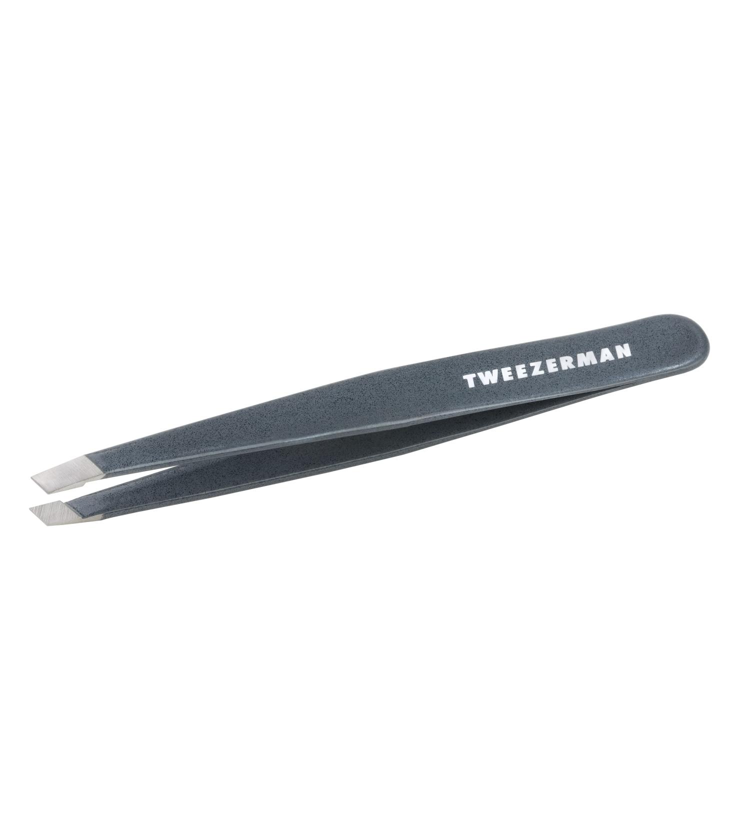 Tweezerman Stainless Steel Slant Tweezer - Precision Eyebrow Tweezers for Men & Women (Blue Stone) - Buy Online on GoSupps.com