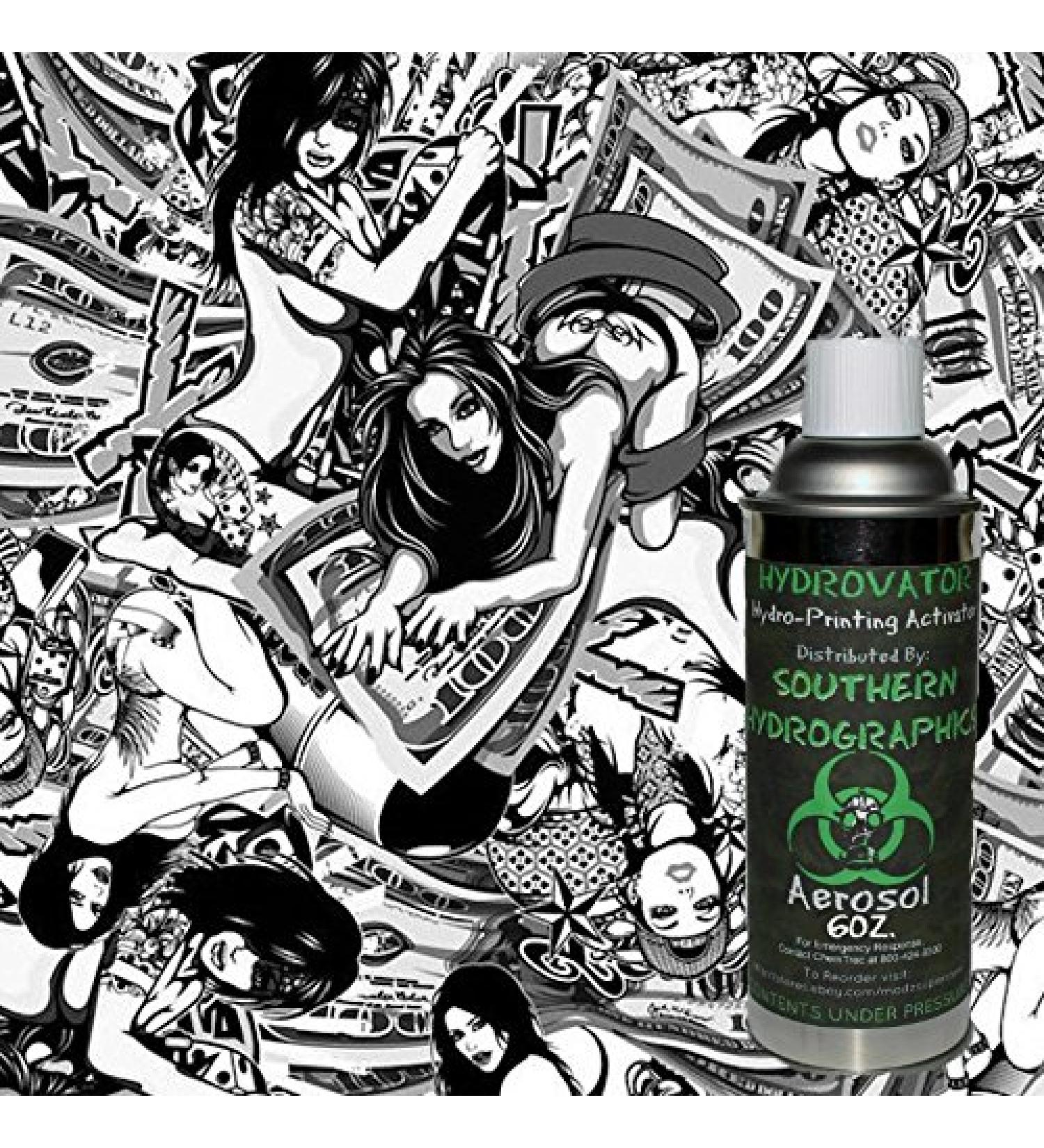 Hydrographic Film - Water Transfer Printing - Hydro Dipping - 6oz. Activator with Gold Diggers Kit