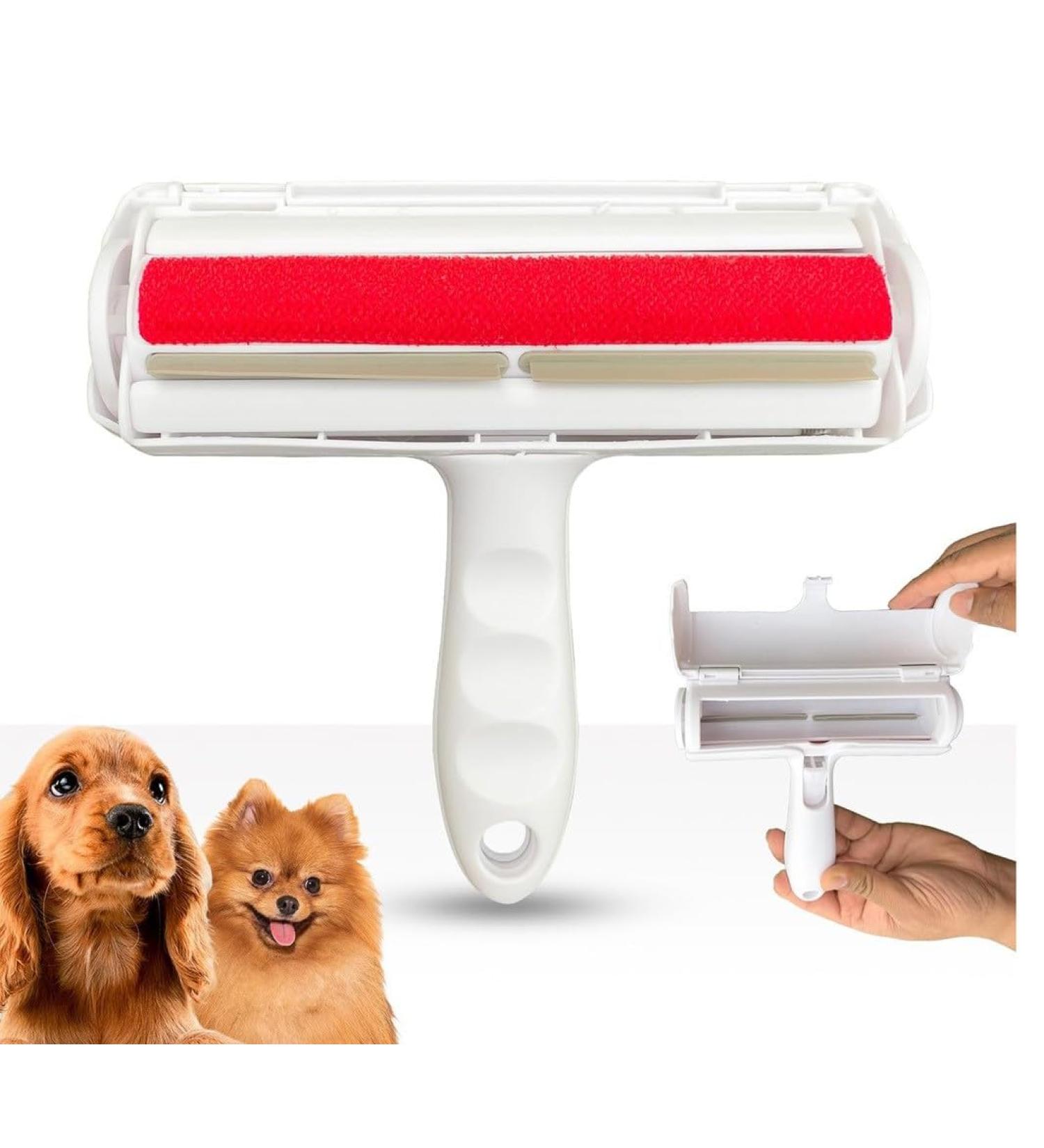 Joi World Pet Hair Remover Roller Upgraded Handle Reusable Portable Dog Cat Hair Remover Scraper Carpet Brush Hair Removal Tool Animal Fur Lint Remover for Carpet Furniture Bedding Car and Clothes - Buy Online on GoSupps.com