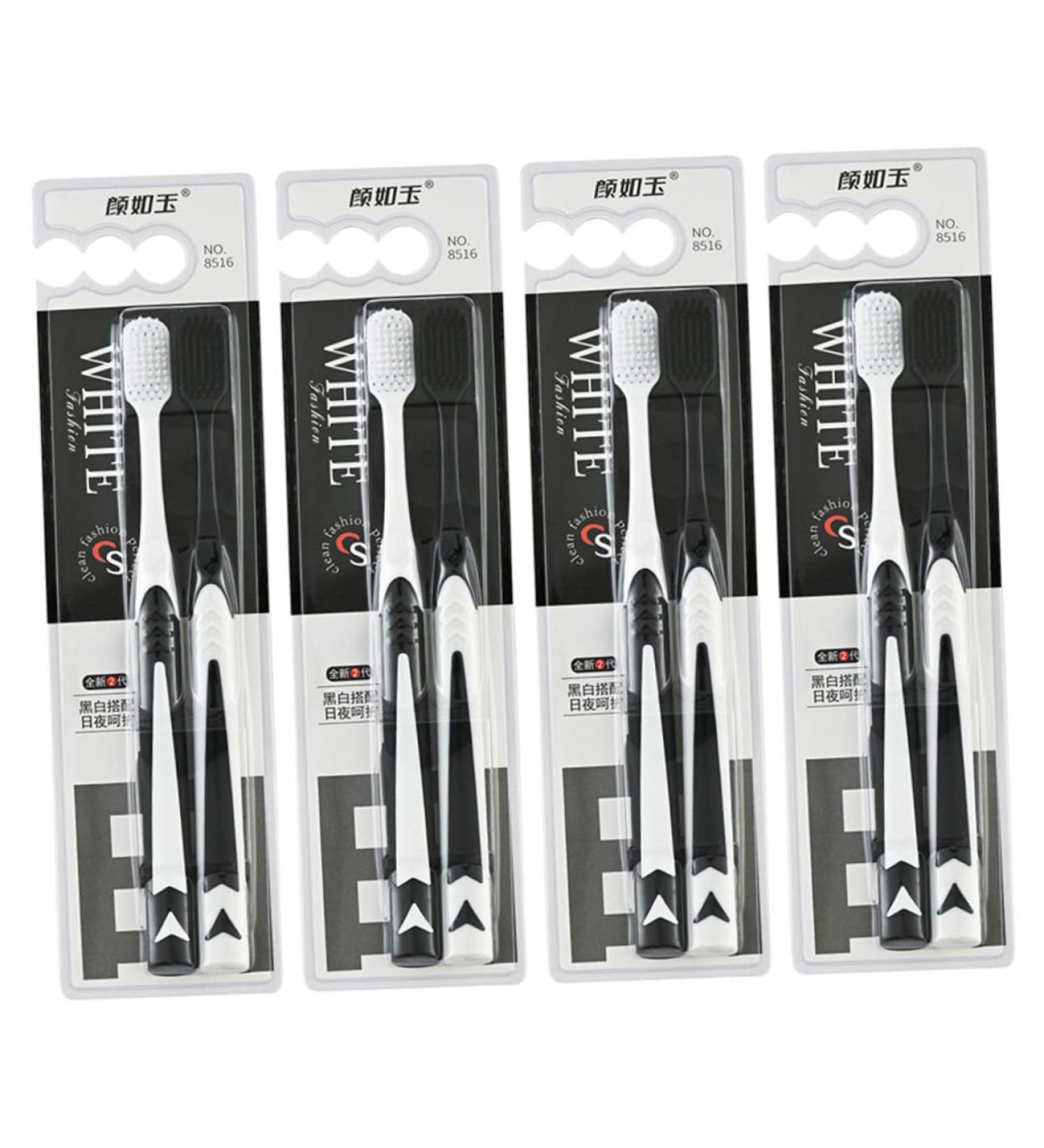 Ounona 16 Pairs Travel Toothbrush Set - Deep Cleaning Polypropylene Toothbrushes for Adults | Tooth Hygiene Accessories - Buy Online on GoSupps.com