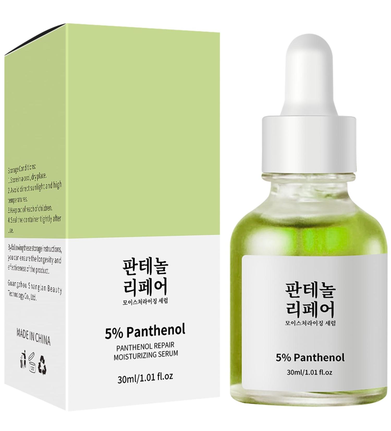 Panthenol Face Serum Niacinamide Serum Brightening Serum Hydrating Serum Korean Serum For Repair Dark Spot Corrector For Face Calming Serum Green Tea+Hyaluronic Acid Panthenol Cream - Buy Online on GoSupps.com