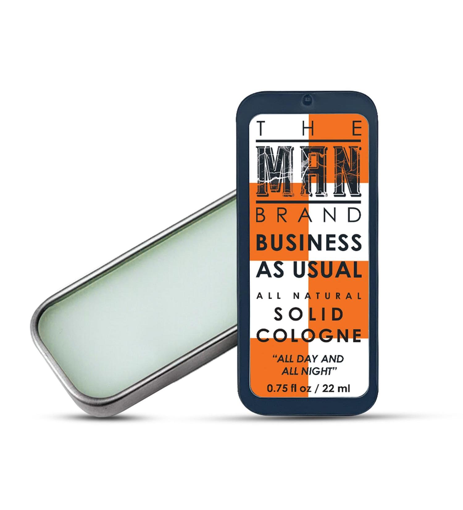Business As Usual Solid Cologne Balm for men - Natural Men's Cologne - Redefined men's fragrance Wax Cologne Travel Size Cologne for men - (3/4 oz (Pack of 1) Business As Usual) - Buy Online on GoSupps.com