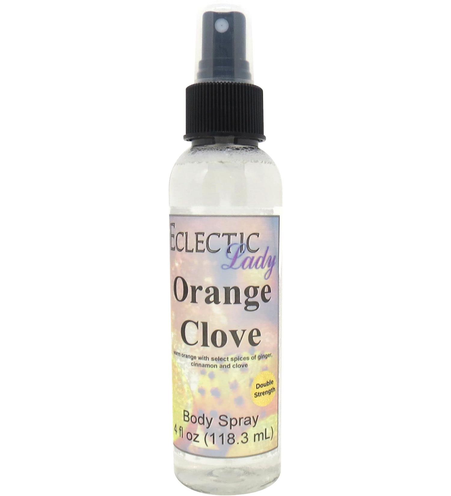 Orange Clove Body Spray (Double Strength) 4 ounces Body Mist for Women with Clean Light & Gentle Fragrance Long Lasting Perfume with Comforting Scent for Men & Women Cologne with Soft Subtle 4 Fluid Ounces (Double Strength) - Buy Online on GoSupps.com