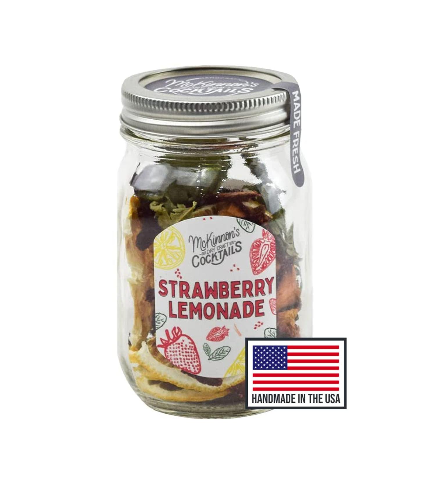 McKinnons Dry Craft Cocktails DIY Mixology Infusion Kit | Strawberry-Lemonade | Dehydrated Fruit & Herbs | Serves 8-16 Drinks | Handmade in the USA - Buy Online on GoSupps.com