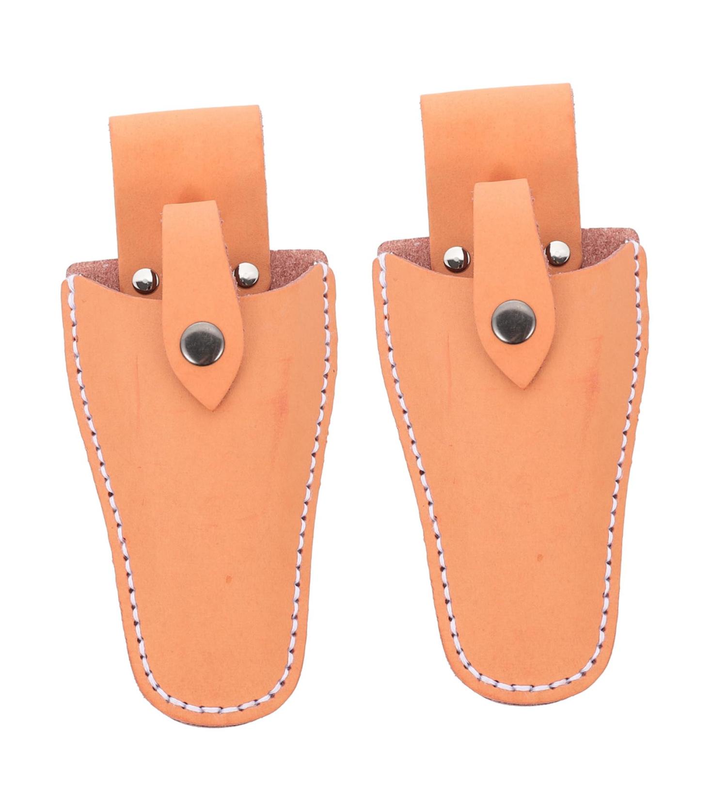 Vintorky Garden Shear Belt Holster Case - Leather Pocket for Garden Tools & Hairdressing Scissors - 21x9.5x5cm - Durable Stylish Orange - Buy Online on GoSupps.com