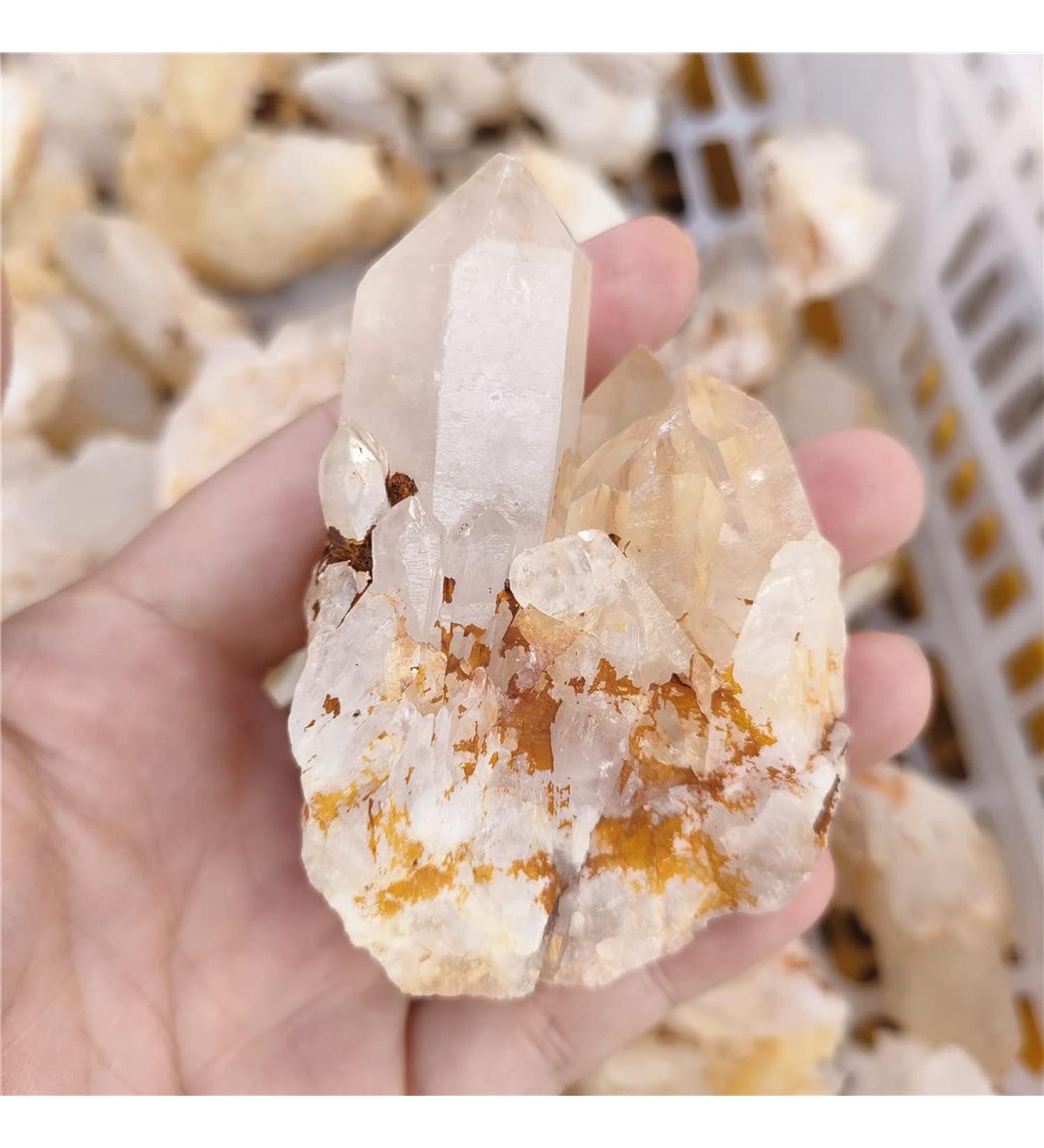 ENPAP Natural Semi-precious White Quartz Rough Specimen with HealthyTower Point Can be used for (Size : 150g) xingyong (Size : 150g) - Buy Online on GoSupps.com