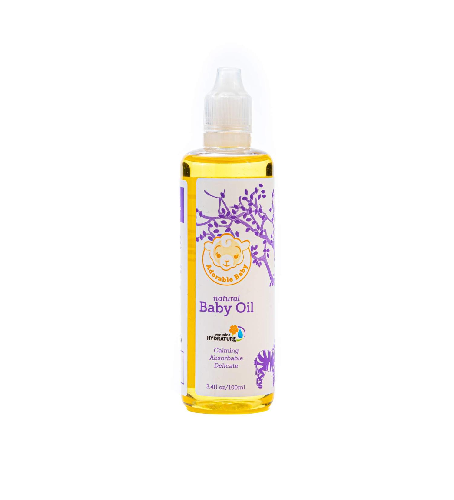 Adorable Baby Natural Baby Oil | EWG Verified | Hydrature Infused | 3.4 oz - Buy Online on GoSupps.com