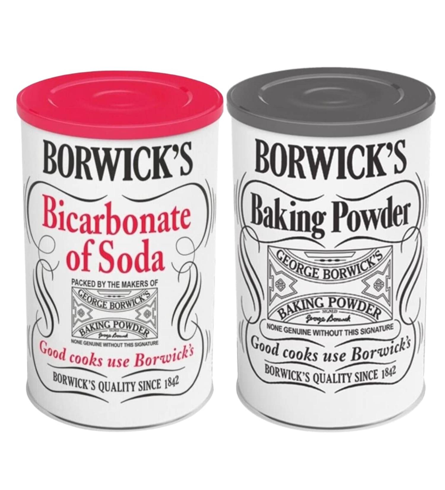 Baking Bundle With Borwick Baking Powder 100g and Borwick Bicarbonate Of Soda 100g (2 Pack) - Buy Online on GoSupps.com