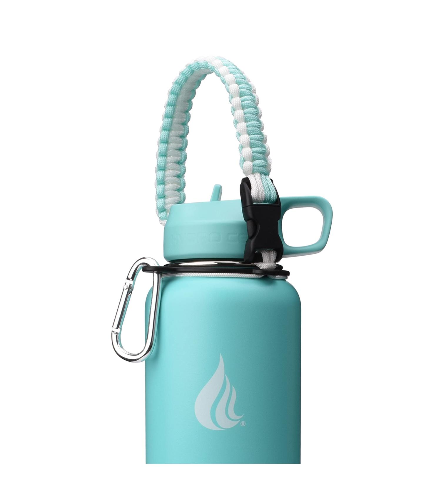 HYDRO CELL Paracord Handle Strap for 14-64 oz Water Bottles - Teal/White - Buy Online on GoSupps.com