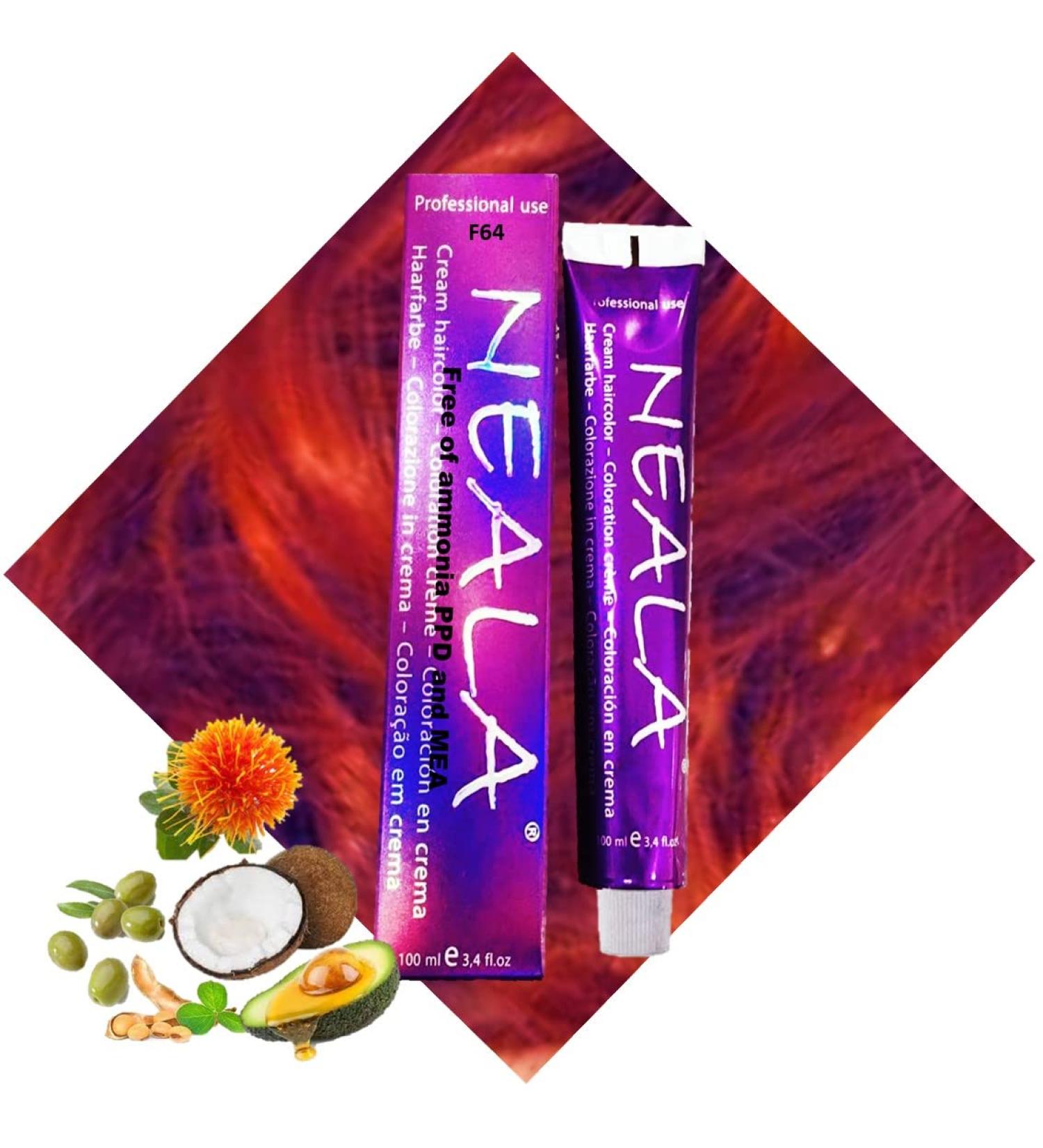 Buy Neala Professional Whisk F64 Copper Red - PPD & MEA Free Ammonia-Free 100ml for Intensive Orange Wicks - International Shipping Available - Buy Online on GoSupps.com