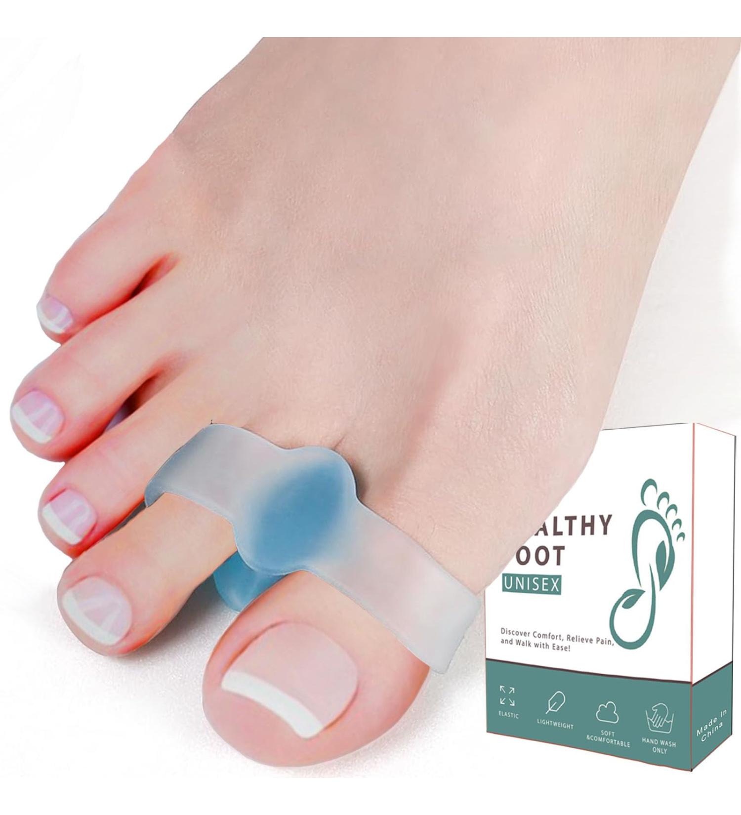 Toe Spacers for Overlapping Toes | Gel Big Toe Separators for Bunion Relief | Orthopedic Correctors | One Size Fits All - Pack of 2 - Buy Online on GoSupps.com