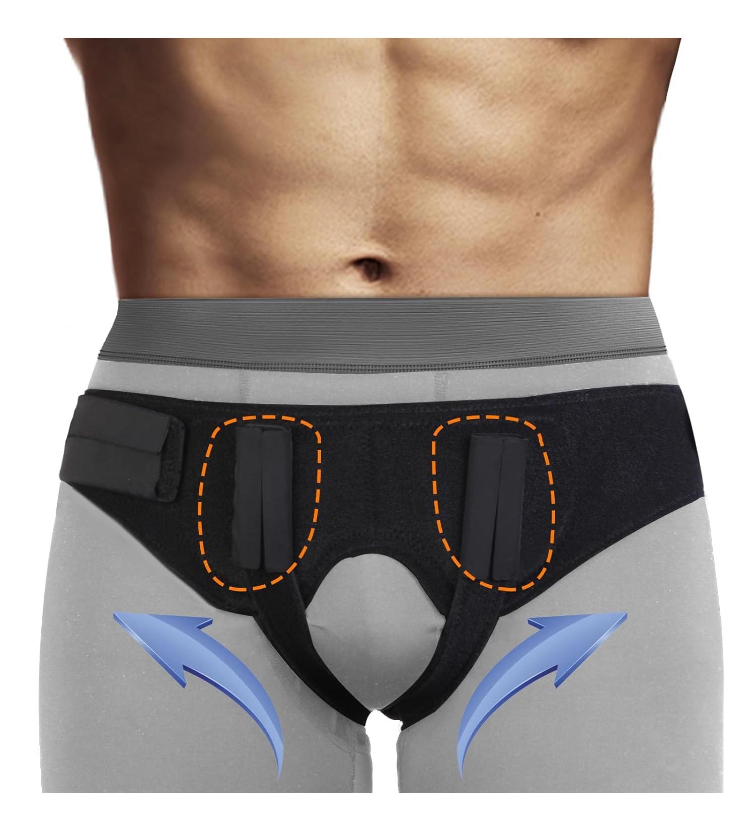 Universal Hernia Belt for Men & Women | Adjustable Inguinal & Sports Hernia Truss | Pain Relief & Support | Post-Surgery Rehab Brace - Buy Online on GoSupps.com