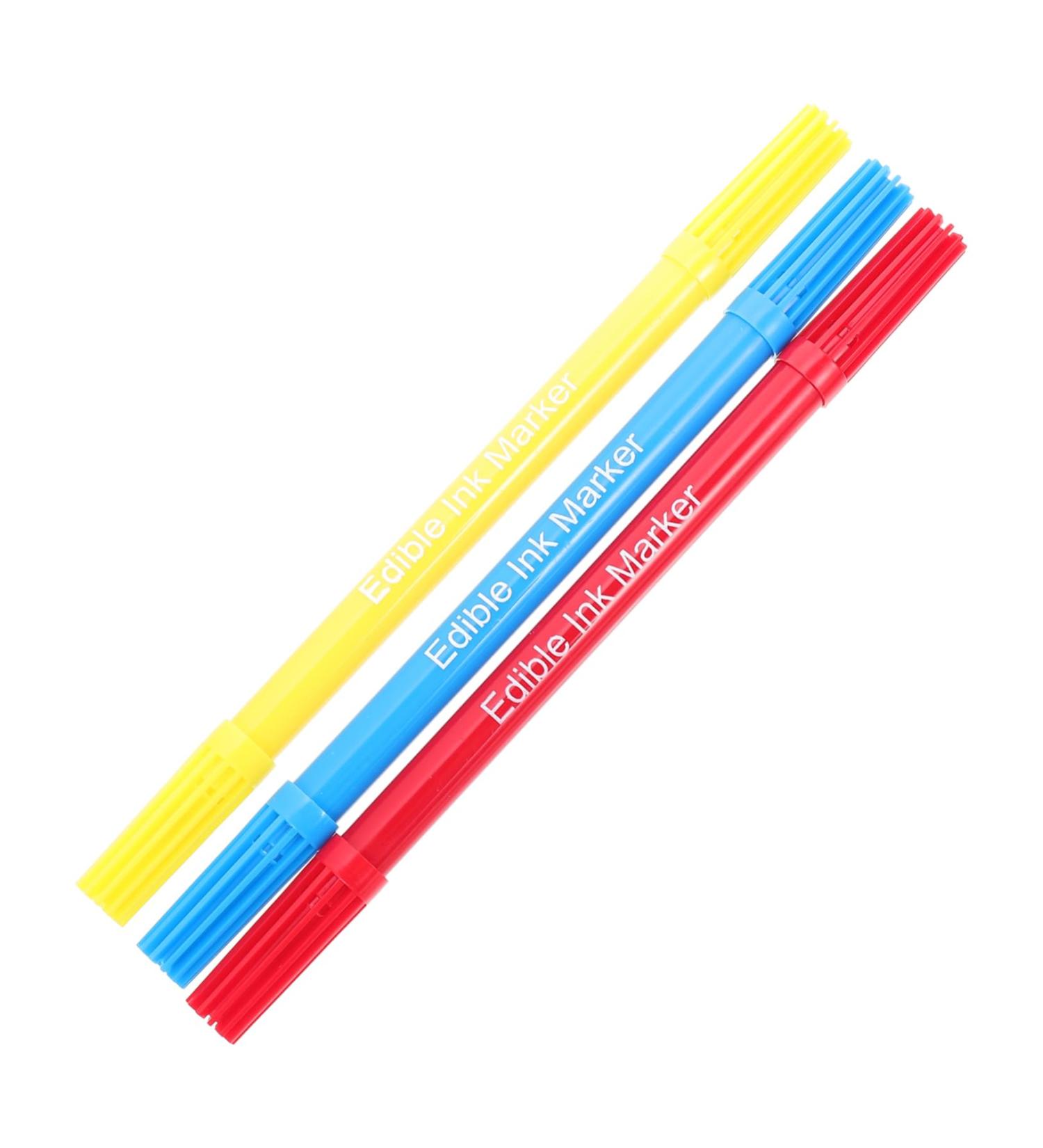 PRETYZOOM 3pcs Baking Pen Baking Edible Marker Gummy Foods Double- Sided Fine Tip Food Grade Pens Plastic - Buy Online on GoSupps.com