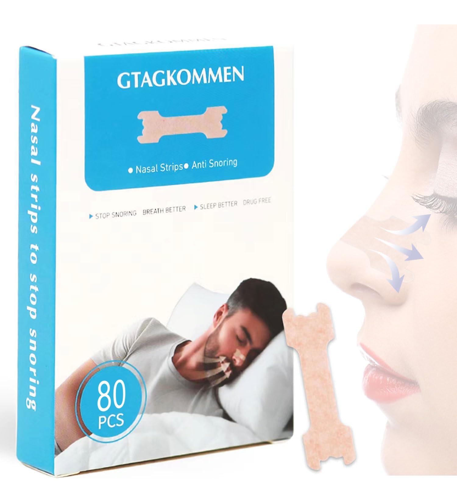 80 Pcs Anti-Snoring Plasters | Better Breathing Aid for Sleep & Sports | Nose Paving Solution to Stop Snoring - Buy Online on GoSupps.com