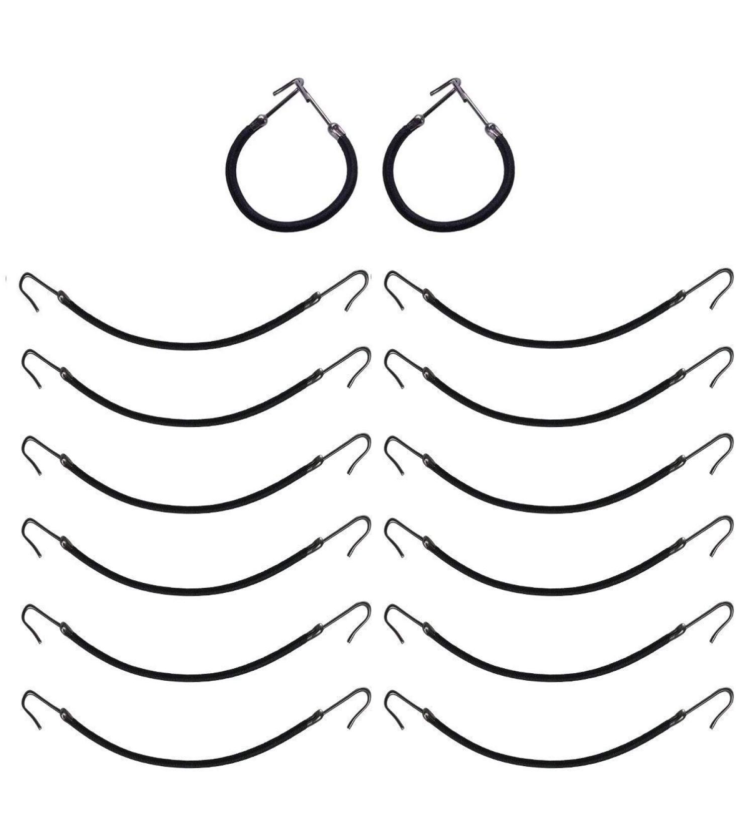 20pcs Blonde Bungee Hair Ties with Hooks | Elastic Hair Bands for Ponytail Holder - Buy Online on GoSupps.com