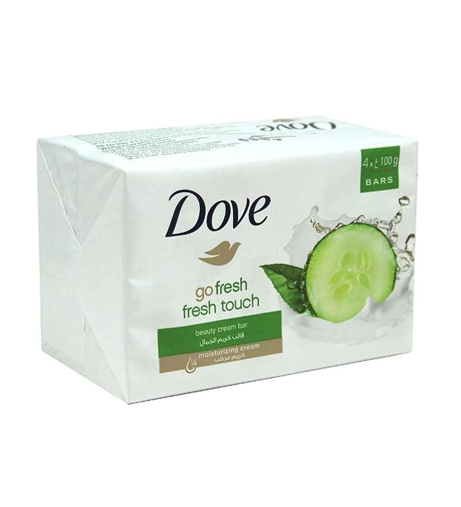 Dove Go Fresh Fresh Touch With Cucumber & Green Tea Scent By Dove for Unisex - 4 X 3.5 Oz Bar Soap 4count