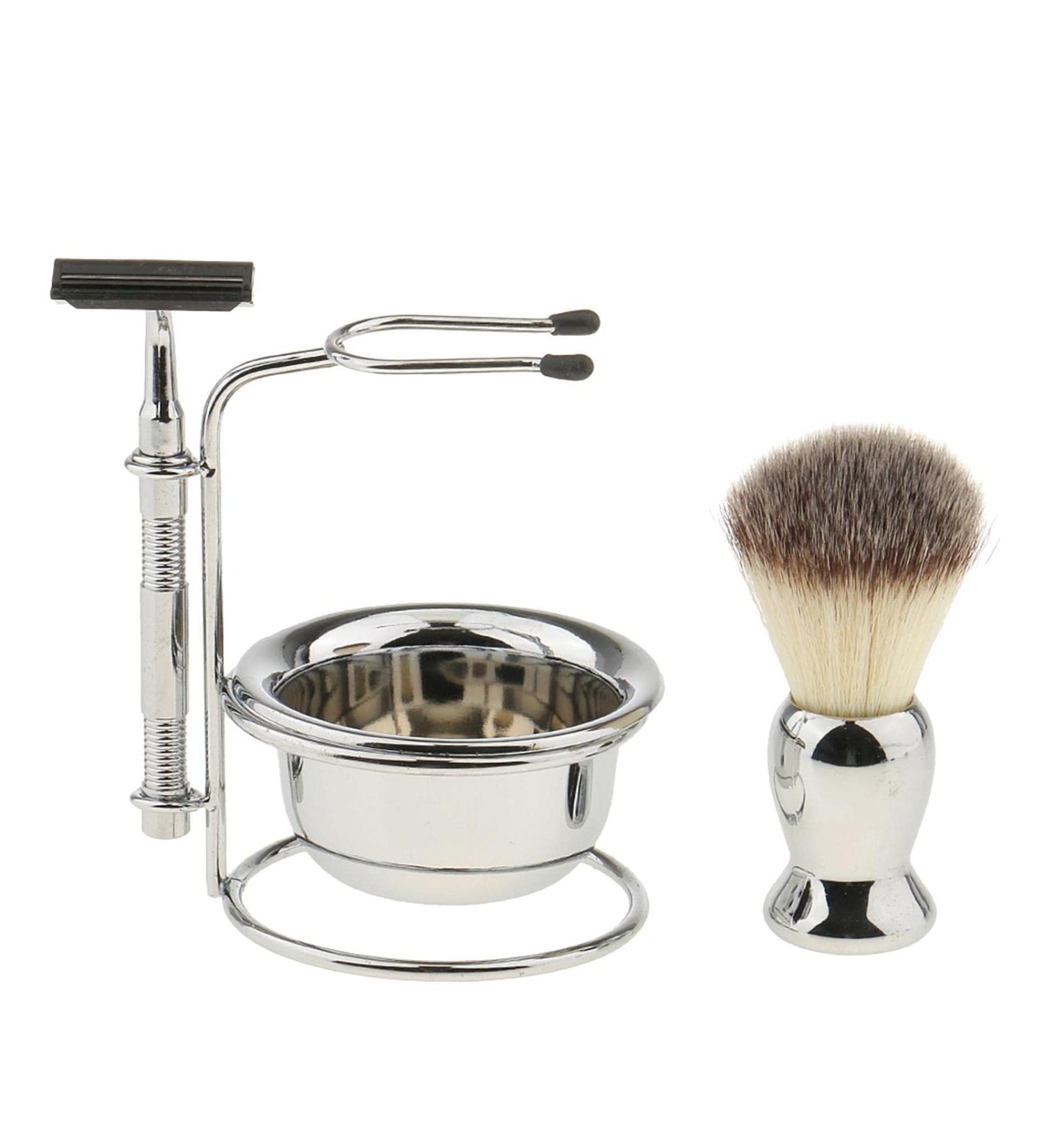 Seasaww Men's Beard Care Set & Wet Shaving Set | Premium Brush & Safety Razor for Grooming Excellence - Buy Online on GoSupps.com