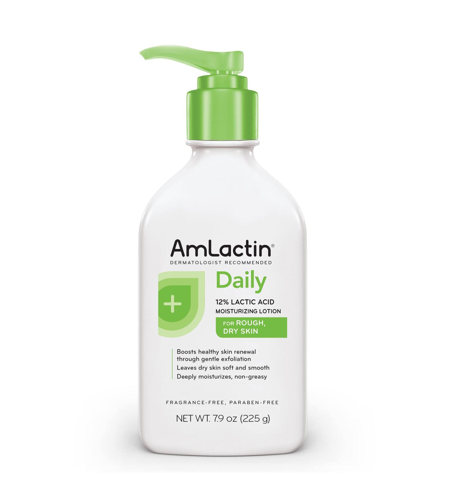 Amlactin Daily 12% Lactic Acid Moisturizing Lotion - Fragrance-Free 7.9 oz - Buy Online on GoSupps.com