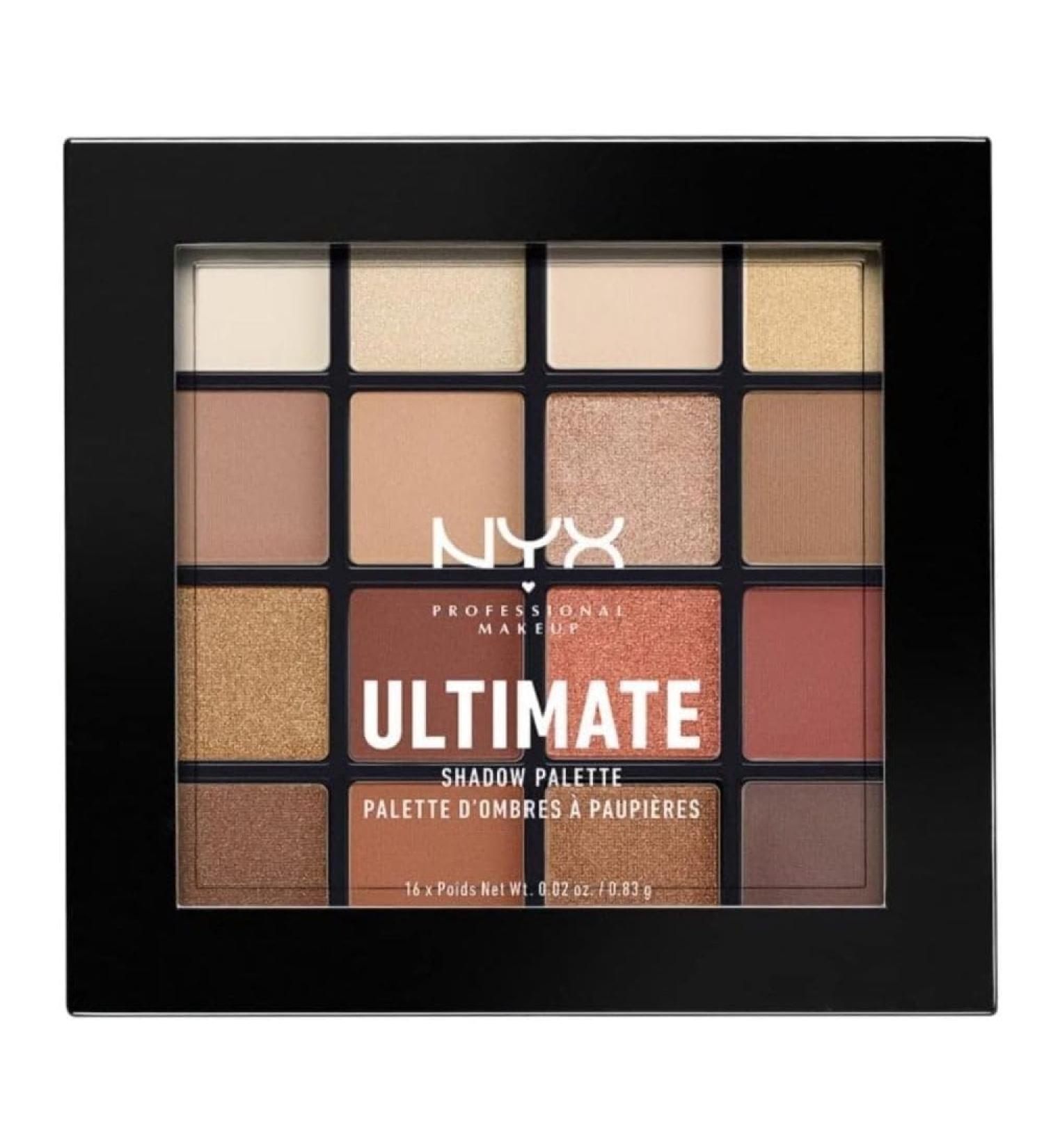  NYX PROFESSIONAL MAKEUP Ultimate Shadow Palette #warm neutrals 16 x 0.8g - Buy Online on GoSupps.com