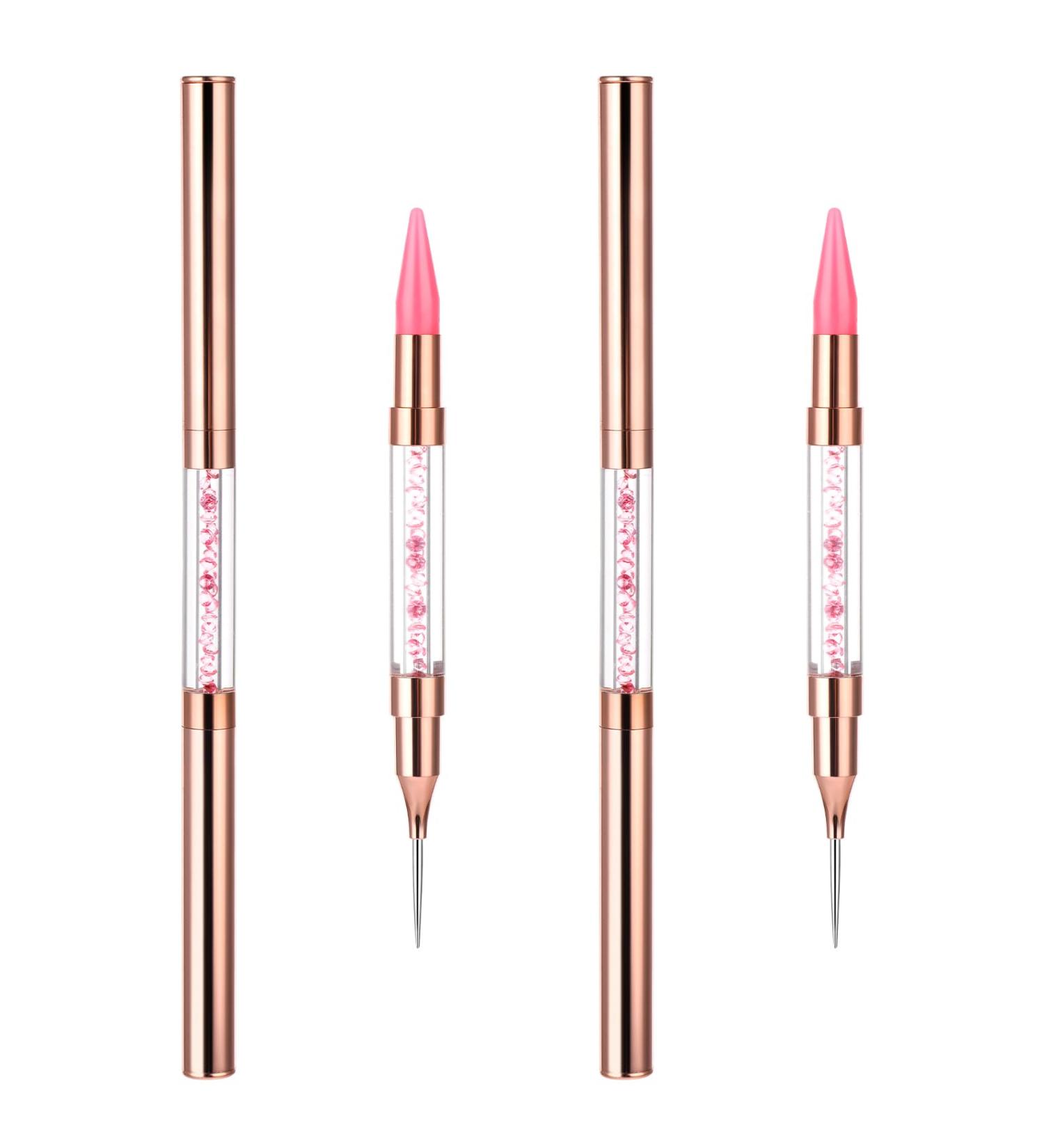 Dual-Ended Rhinestones Dotting Pen Set - 2 Pieces Mabor Nail Point Picker for DIY Nail Design & Strass Applications - Buy Online on GoSupps.com