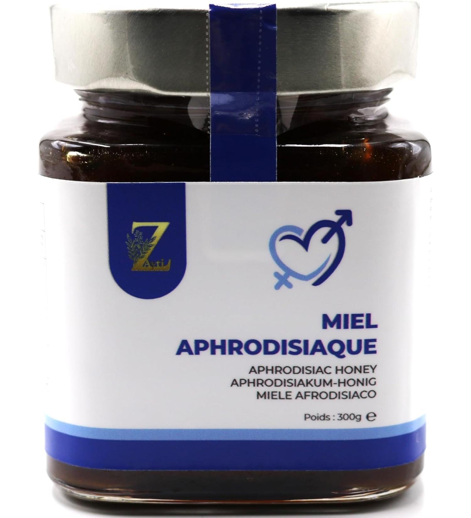 Miel Aphrodisiaque | Miel Sp cial | Miel Pour Cure 100% Pur | Libido | 100% naturel 300g - Buy Online on GoSupps.com