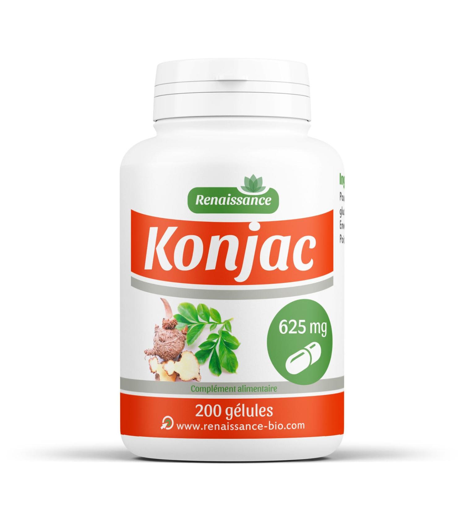 Konjac - 600 mg - 200 capsules - Buy Online on GoSupps.com