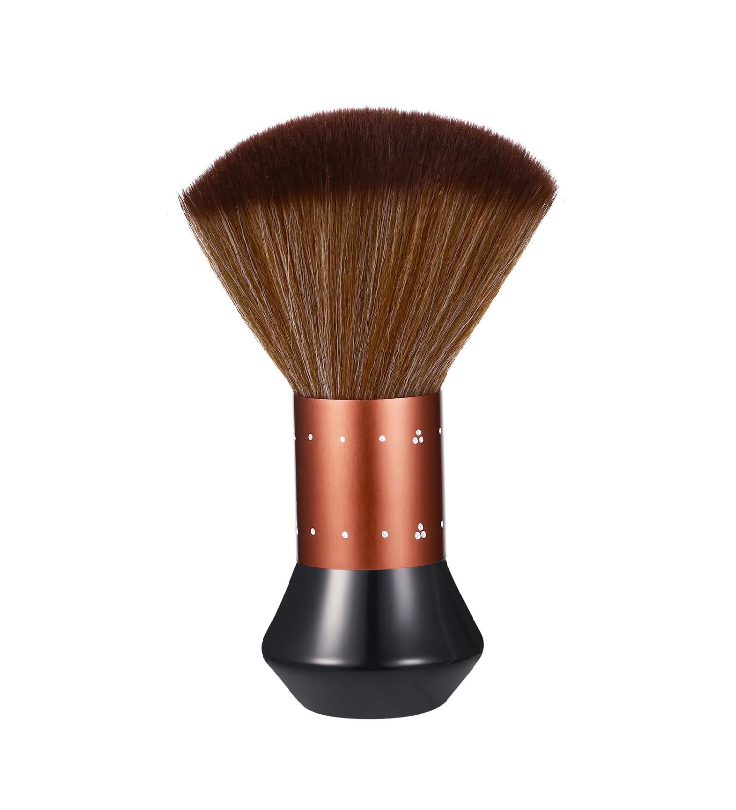 Vtrem Professional Hairdressing Brush - Rose Gold & Black Powder Brush for Hair Cutting & Salon Use - Buy Online on GoSupps.com