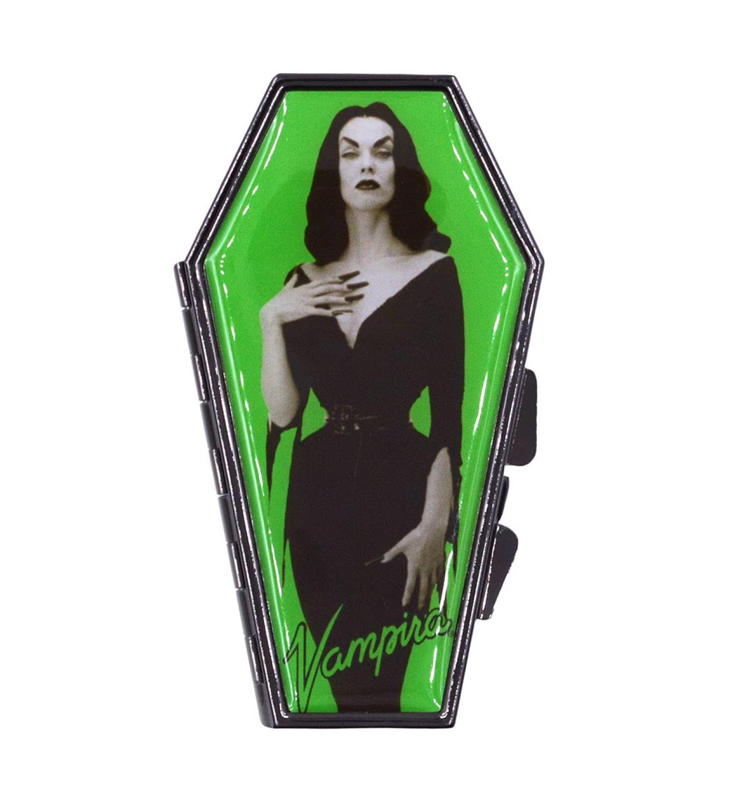 Kreepsville 666 Vampira Portrait Green Coffin Compact