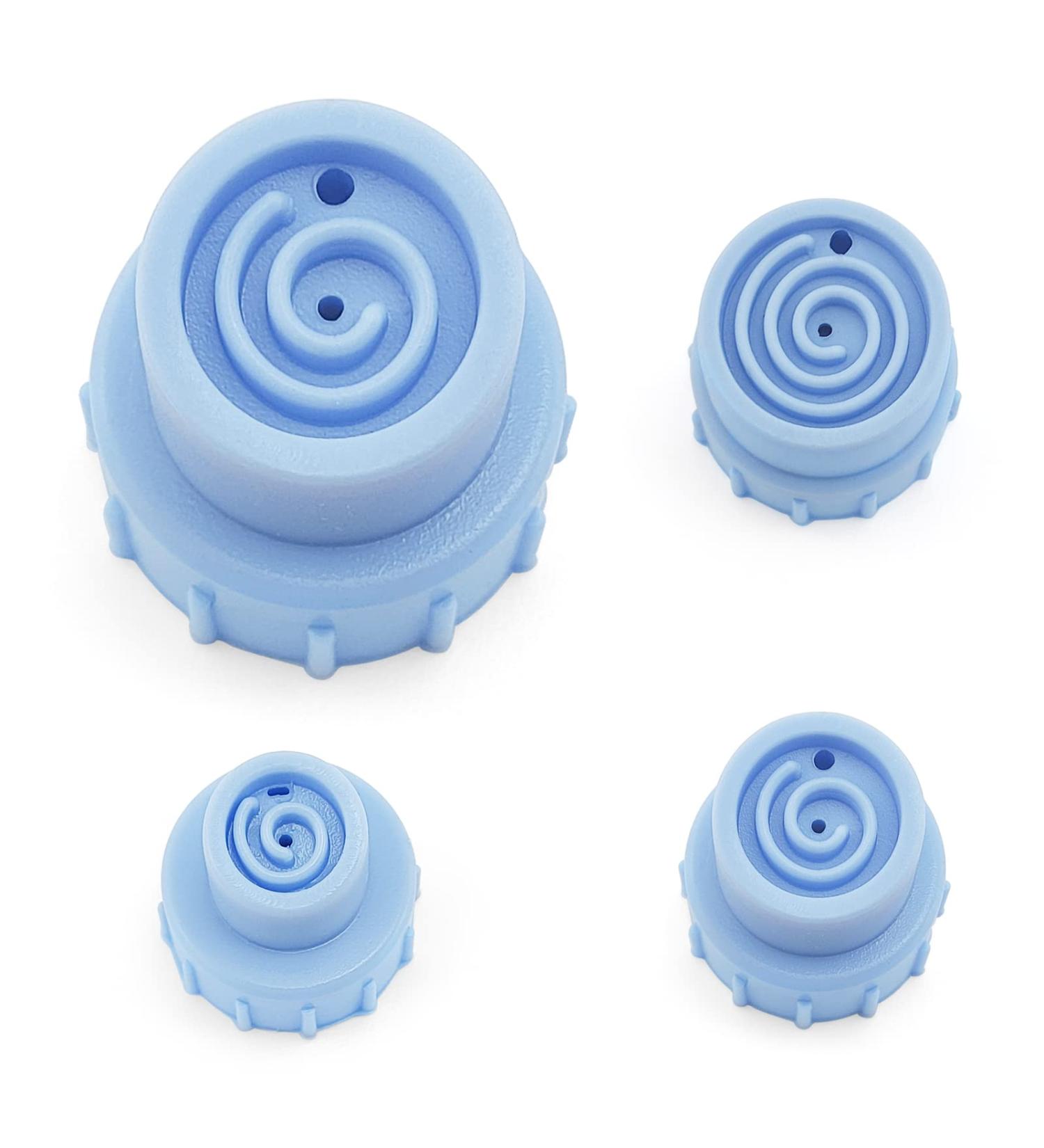 Hydrafacial Replacement Tips Blue Silicone Vortex Beauty Tips For Water Peel Aqua Peel Hydrofacial Parts Silicone 4 Pcs For Elitzia ETLB245 Or ET89 ETLB248 Beauty Machine Blue Silicone 4Pcs - Buy Online on GoSupps.com