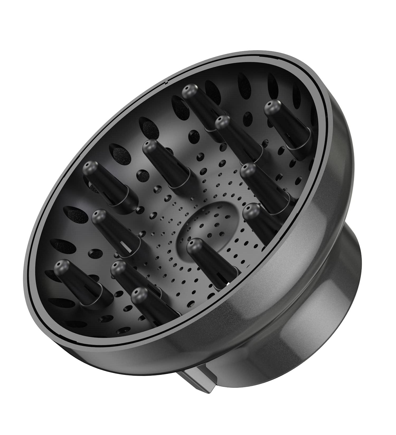 Universal Hair Diffuser Attachment | Adjustable Fit for Most Blow Dryers | 1.7-2.6 Diameter | Air Dryer Diffuser for Hair Care - Black - Buy Online on GoSupps.com