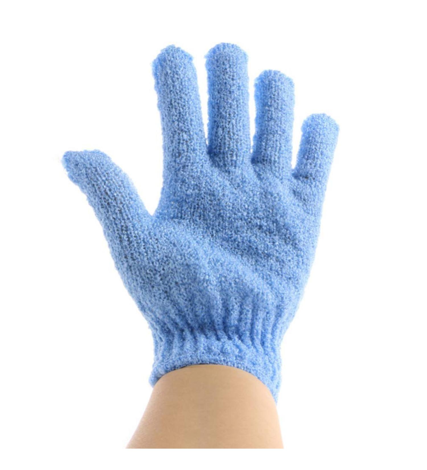 4 Pairs Exfoliating Bath Mitts & Scrub Gloves | Body Scrub Mitt for Dead Skin Removal | Spa Quality Shower Puff & Loofah Gloves - Buy Online on GoSupps.com