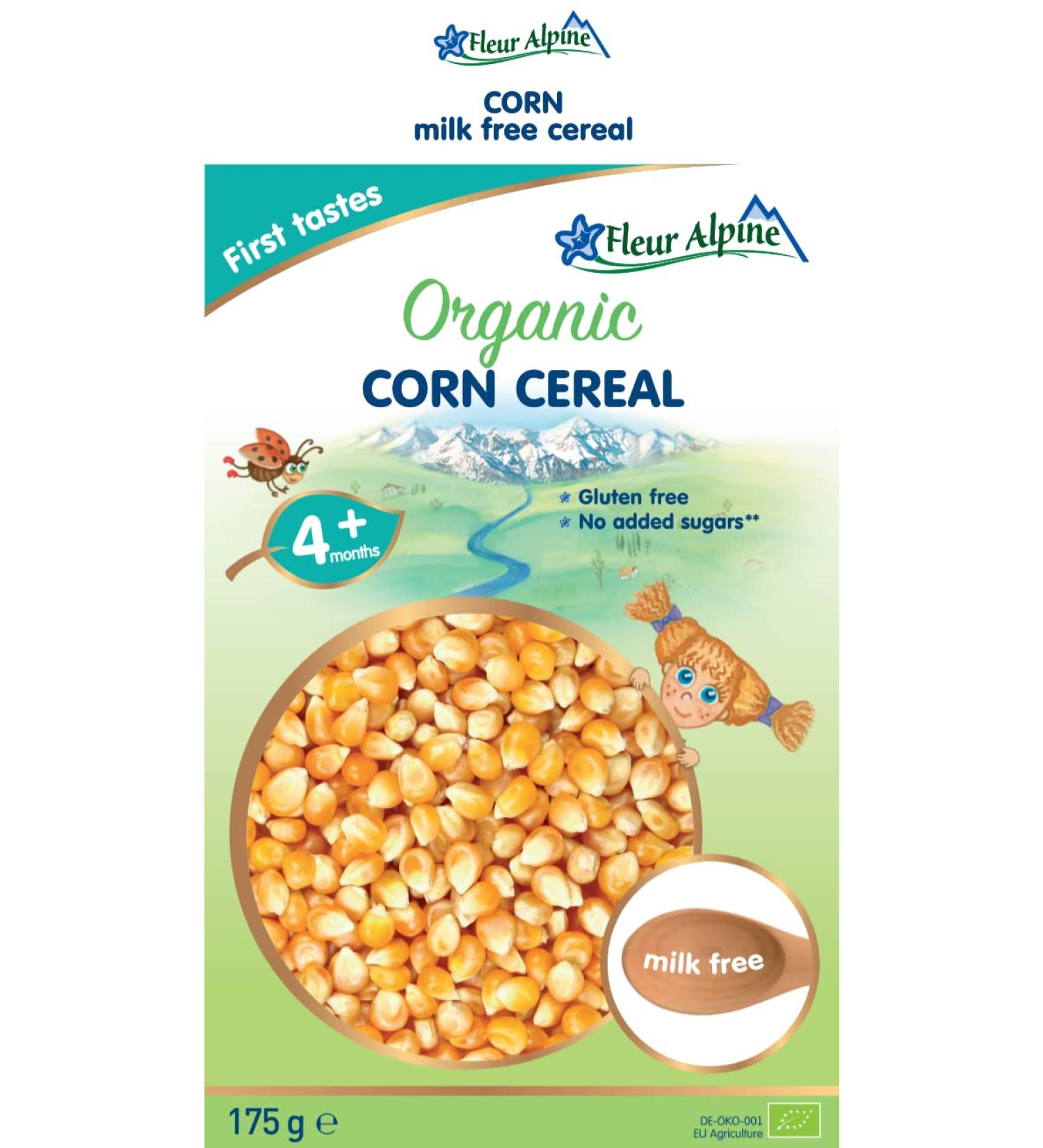 Fleur Alpine Corn Cereal 175g for Babies from 5 months From Germany New Packaging