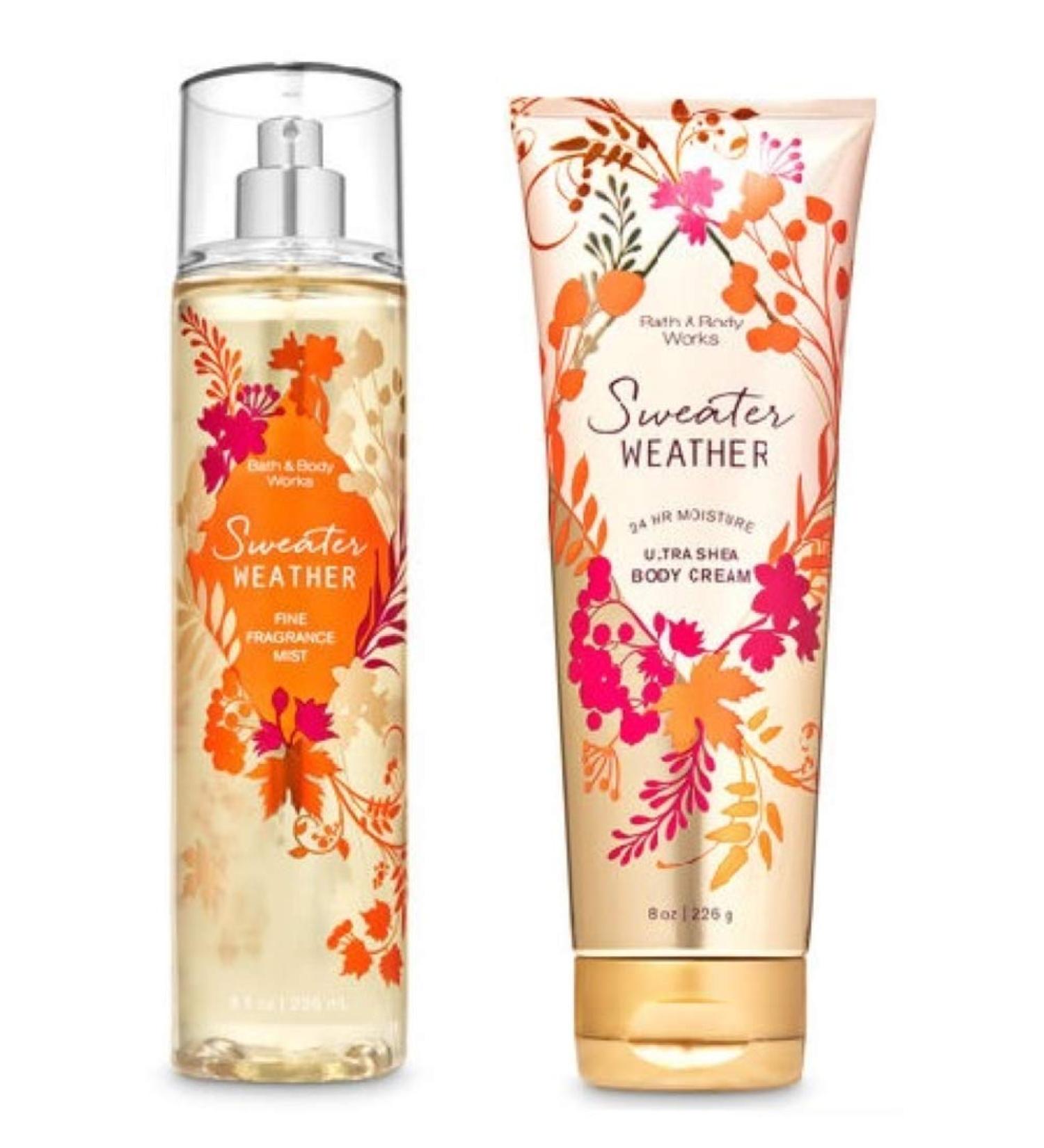 Sweater Weather Ultra Shea Body Cream & Fine Fragrance Mist | Fall 2020 | Bath & Body Works - Shop Internationally - Buy Online on GoSupps.com
