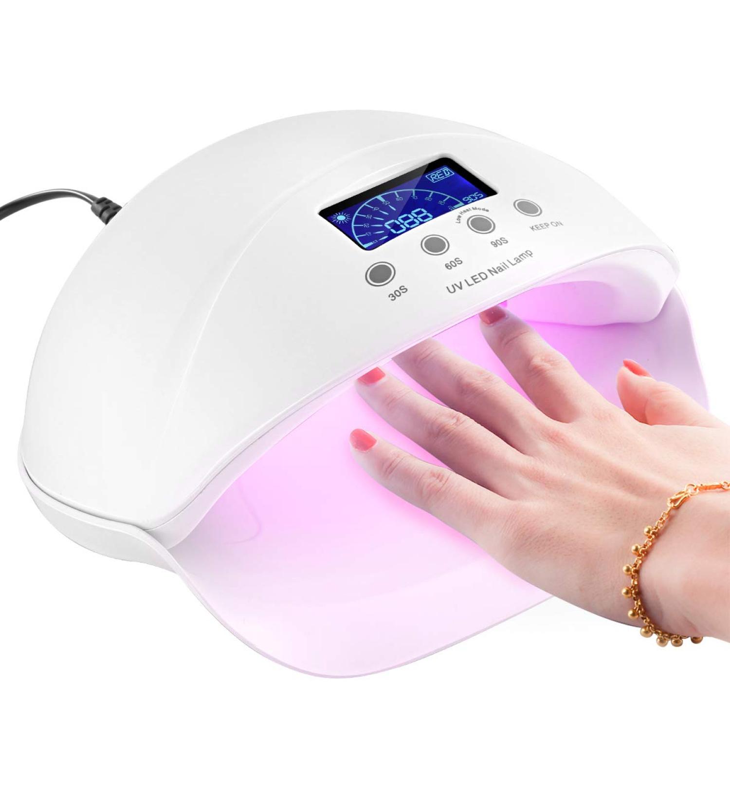 SH-RuiDu LED Nail Dryer | 50W UV Nail Lamp with 3 Timer Settings for Gel Nail Polish - Fast & Efficient Curing - Buy Online on GoSupps.com