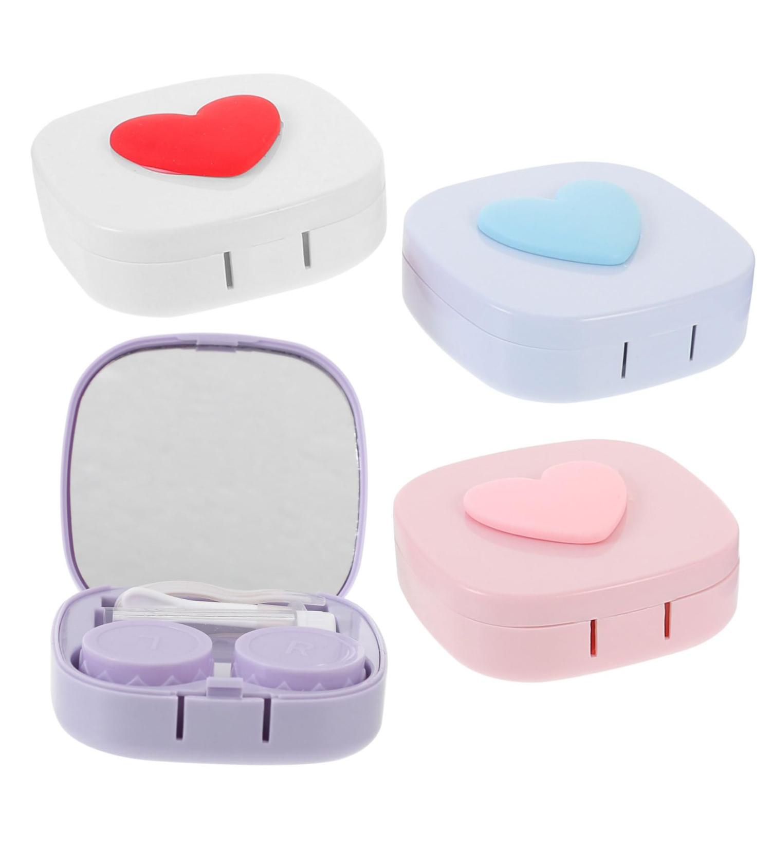 Partykindom Portable Contact Lens Container Set - Small Soakable Holder & Travel Box for Lenses - Durable Fine PP Storage Solution - Buy Online on GoSupps.com