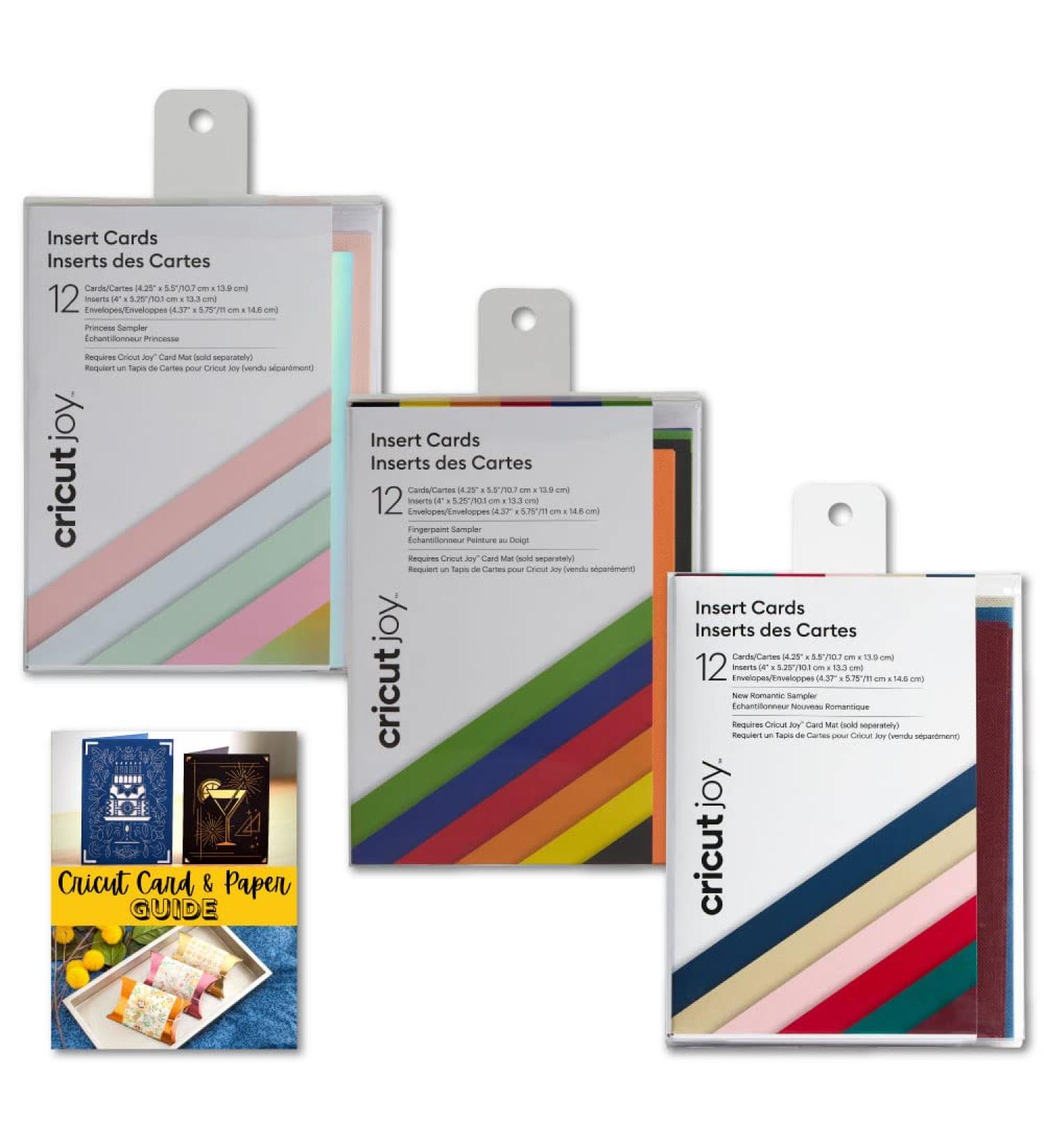 Cricut Joy Insert Cards Sampler: Princess Finger Paint and Romantic Bundle - DIY Card Designs for Seasonal Holidays, Birthdays, Weddings & More - Buy Online on GoSupps.com