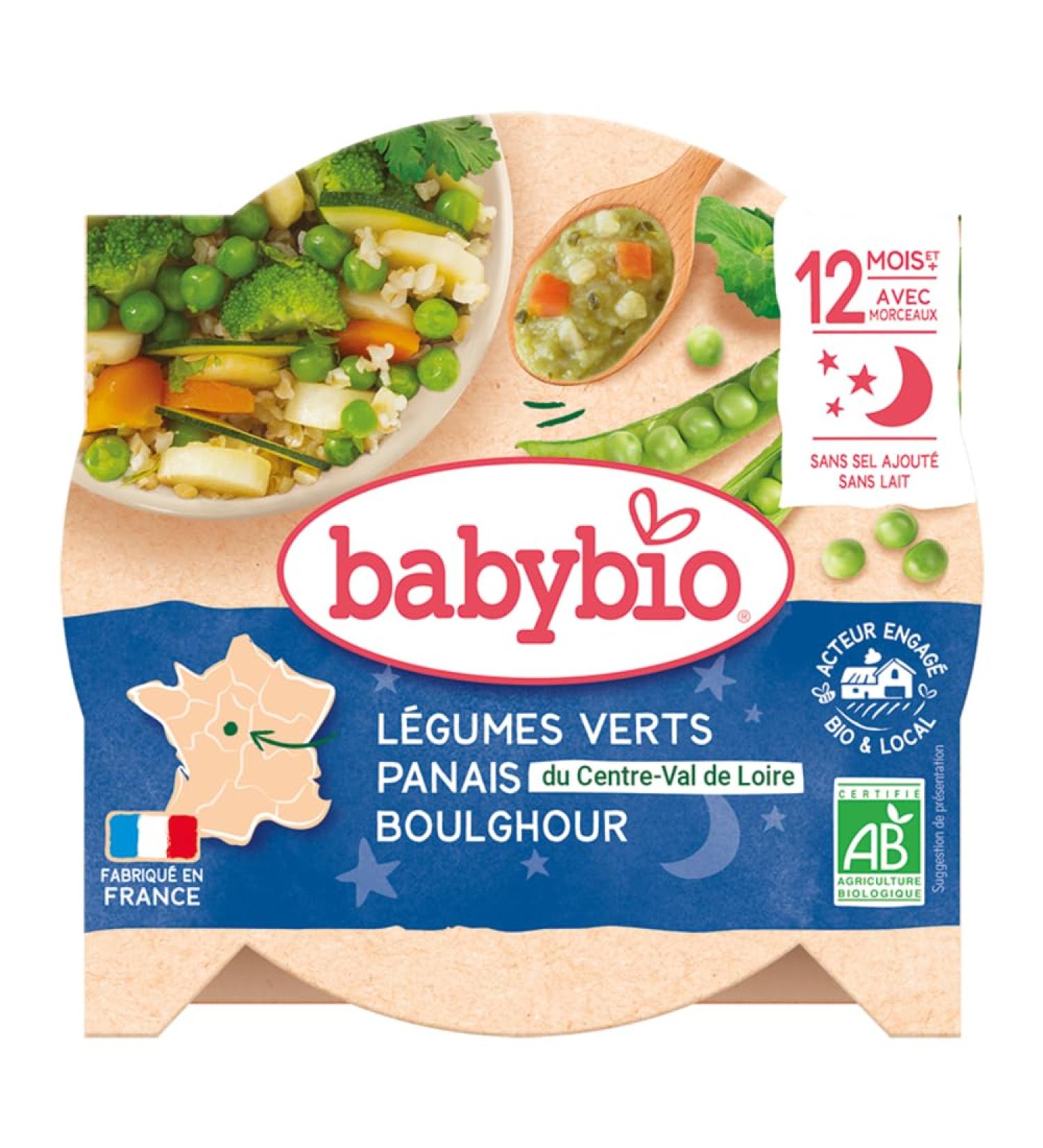 Babybio Pan-fried Greens Loire Valley Parsnip Bulghur with Organic Coriander - 230g