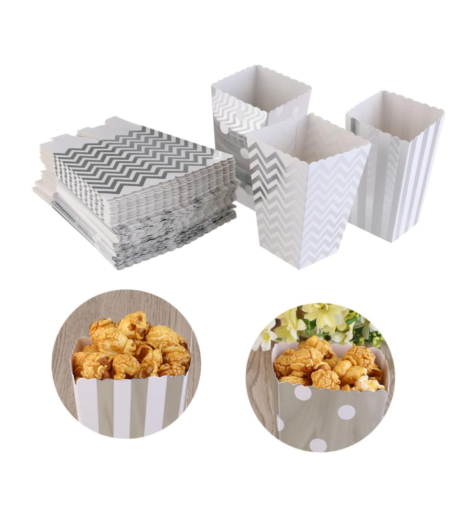 Zerodeko 50pcs Boxes Wedding Favors Dots Party Favor Box Cardboard Material Vintage Paper Straws Holiday Party Candy Cartons Cardboard Popcorn European and American Container Decorate - Buy Online on GoSupps.com