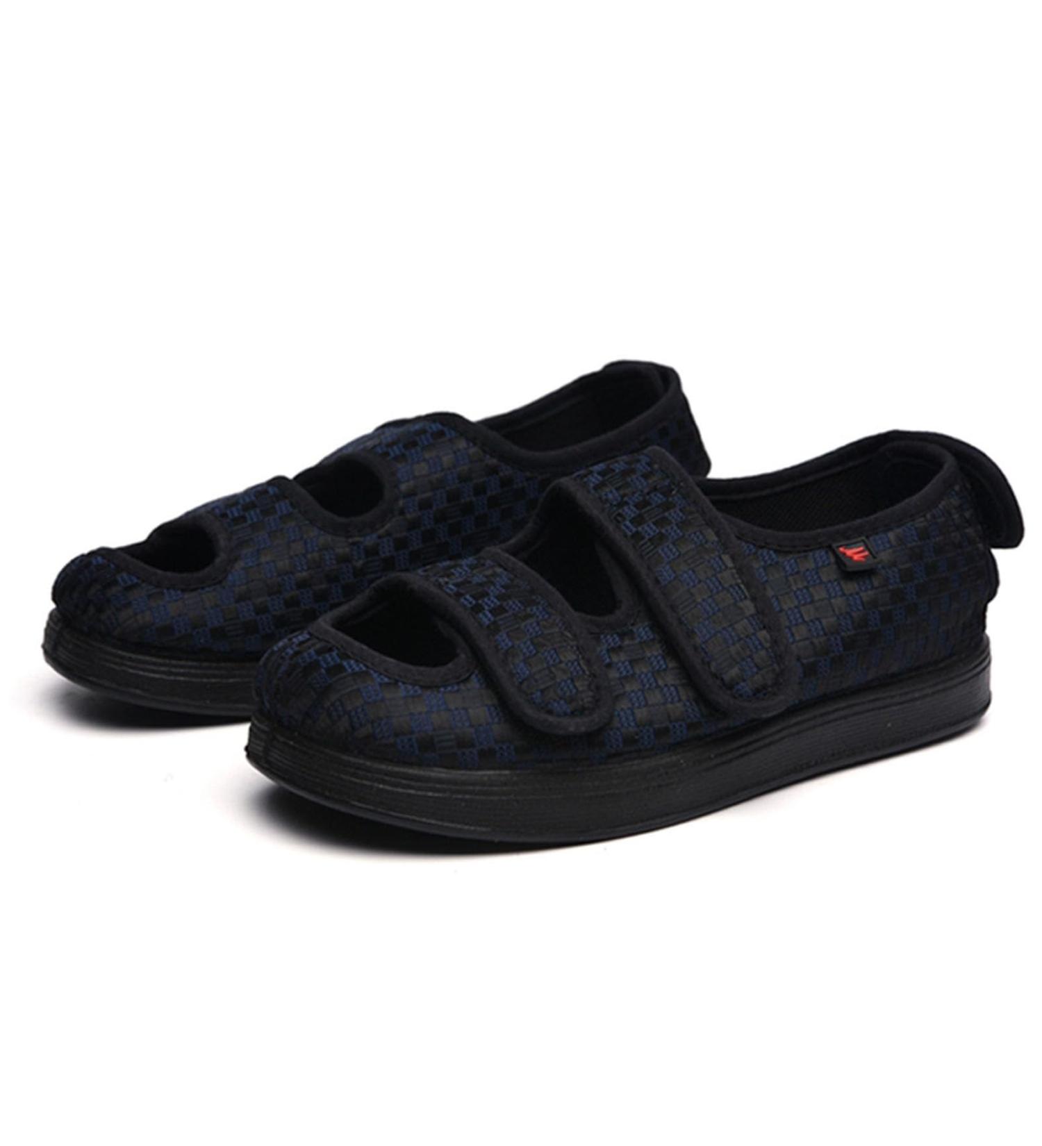 Buy Neuropathy Shoes for Women - Adjustable Extra Wide Diabetic Footwear Comfortable Breathable Design Indoor/Outdoor - Size 8.5 Dark Blue - Buy Online on GoSupps.com