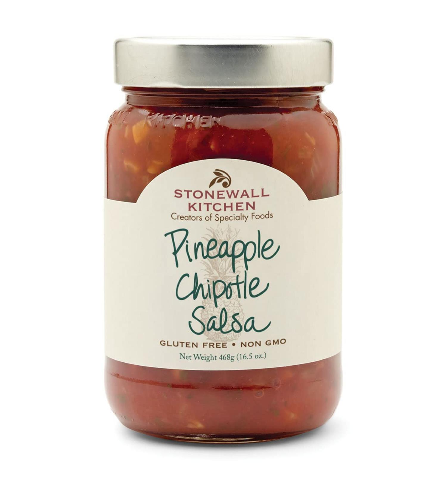 Pineapple Chipotle Salsa by Stonewall Kitchen - Fruity & Smoky Flavor (454g) | Perfect for Chicken Tacos & Quesadillas - International Shipping Available - Buy Online on GoSupps.com