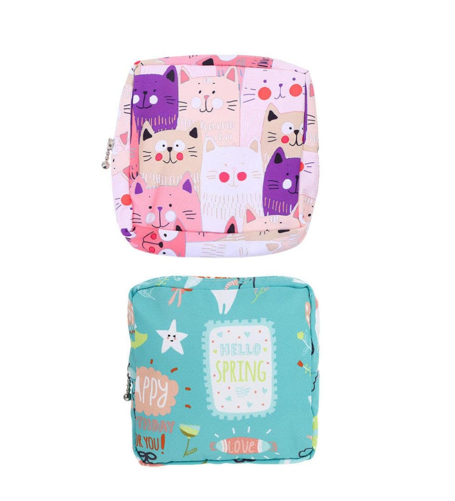 Coheali 2-Pack Women's Storage Bags for Travel Money Exchange & Tampons - Compact Containers for Breastfeeding & Small Essentials - Buy Online on GoSupps.com