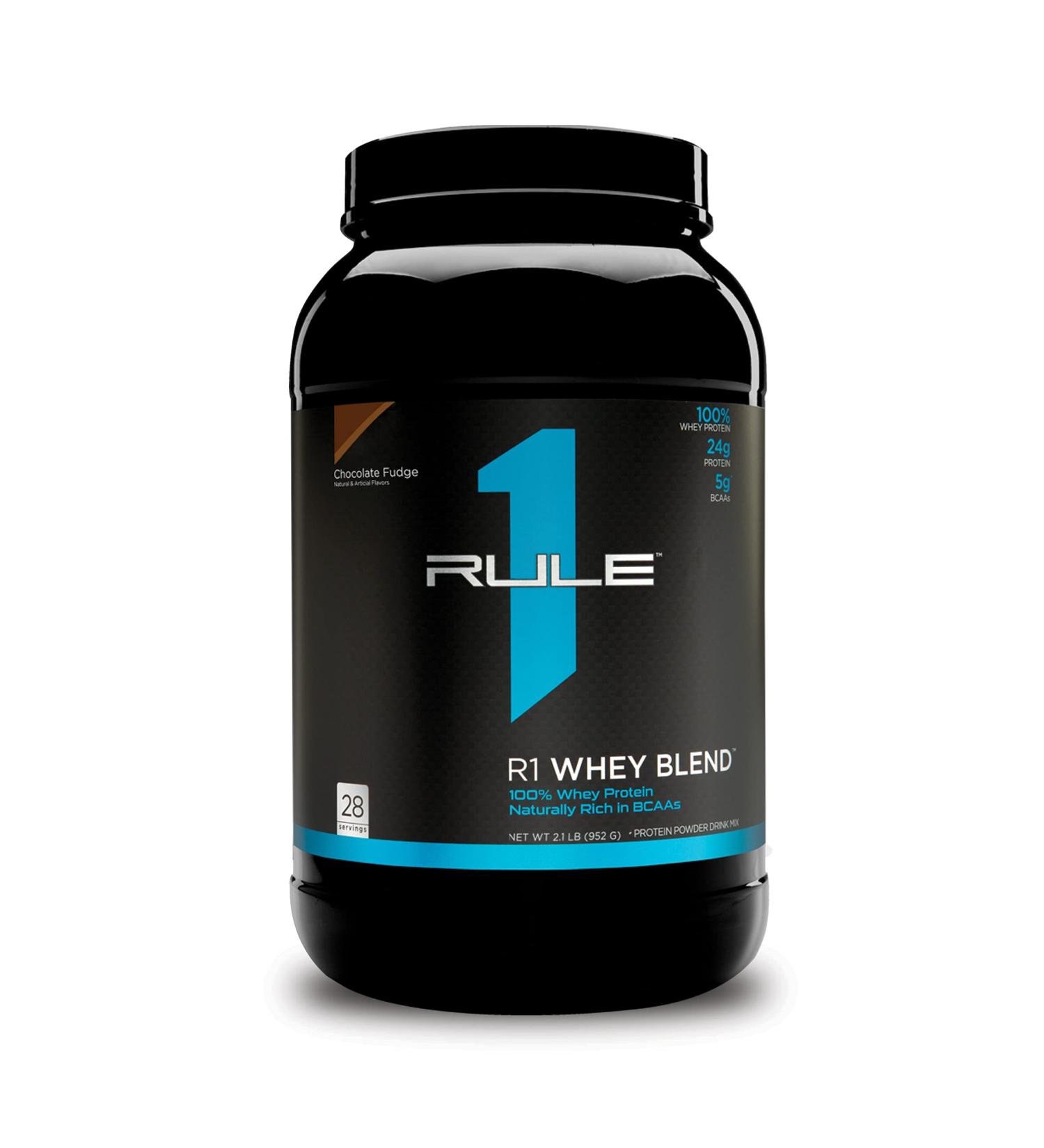 R1 Whey Blend Chocolate Fudge - 28 Servings - Buy Online on GoSupps.com