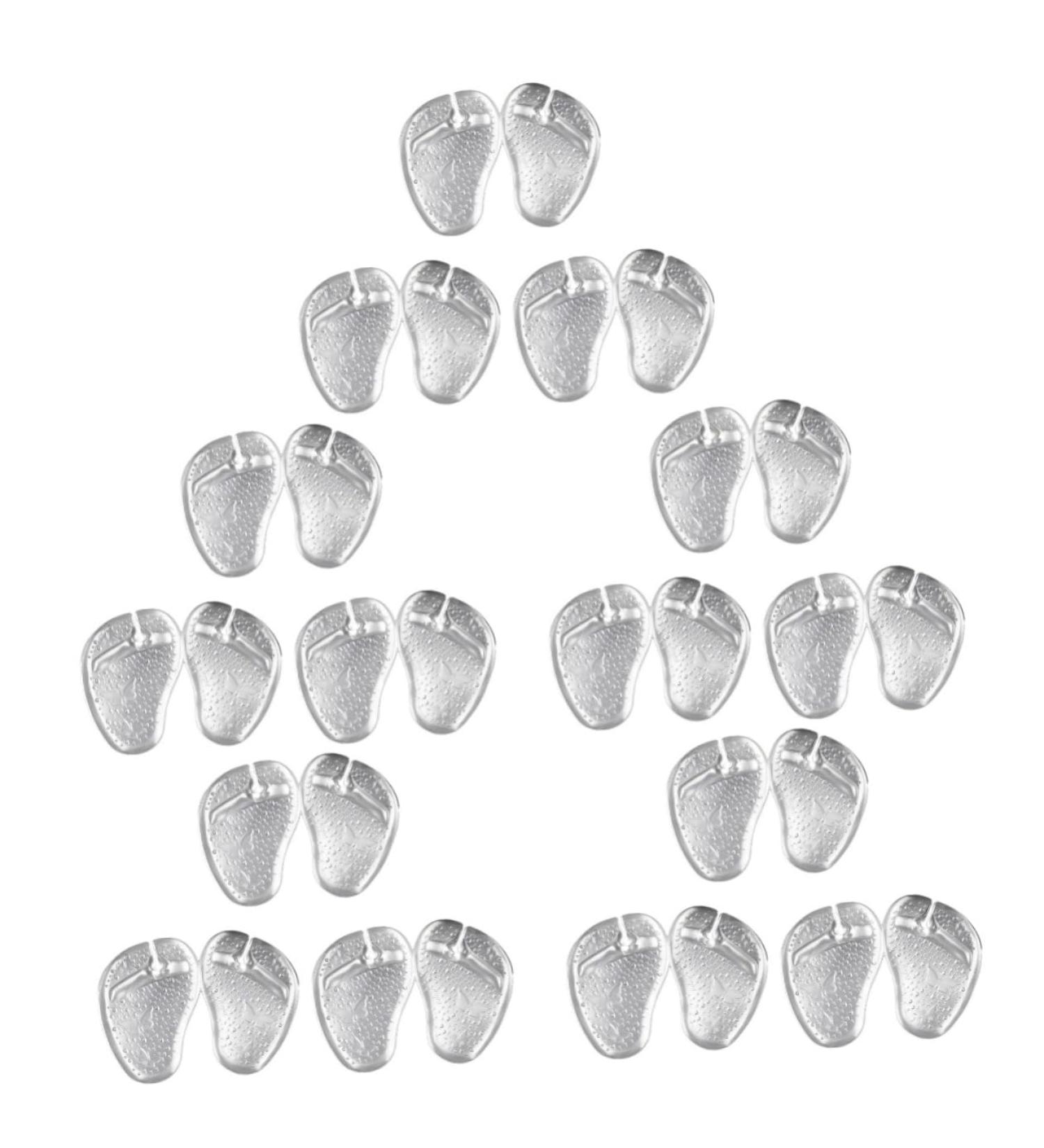 GLEAVI 15 Pairs Transparent Forefoot Slipper Pads | Clear Heel Cushions & Protection Insoles for Soft Comfort | Gel Damping Fillers for Sandals & Slippers - Buy Online on GoSupps.com