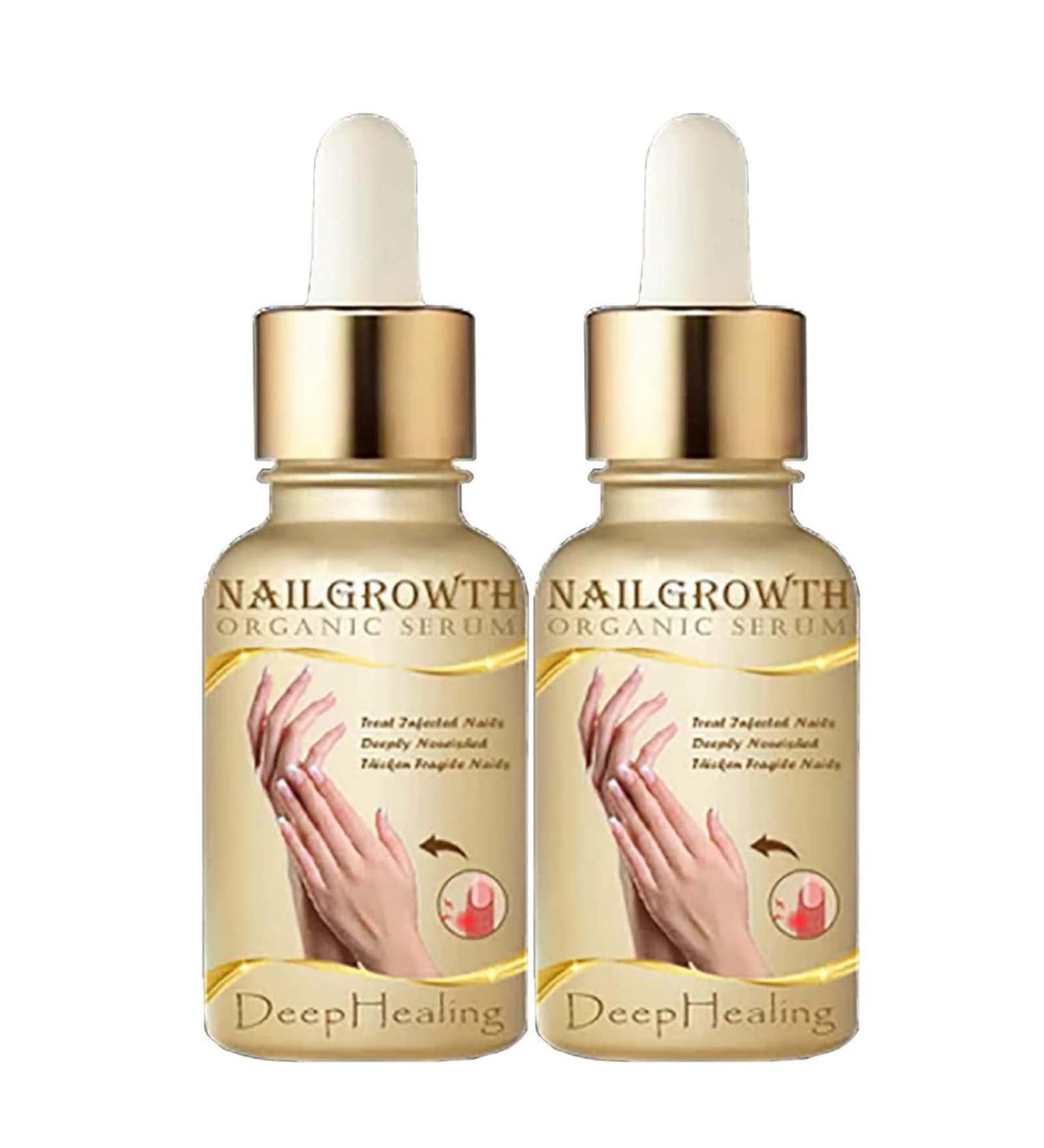 NailGrowth DeepHealing Organic Serum NailGrowth Nail Serum Reconstrux Nail Growth Nail Growth and Strengthening Serum Nail Serum for Growth and Repair for Damaged Nails (2PC) - Buy Online on GoSupps.com