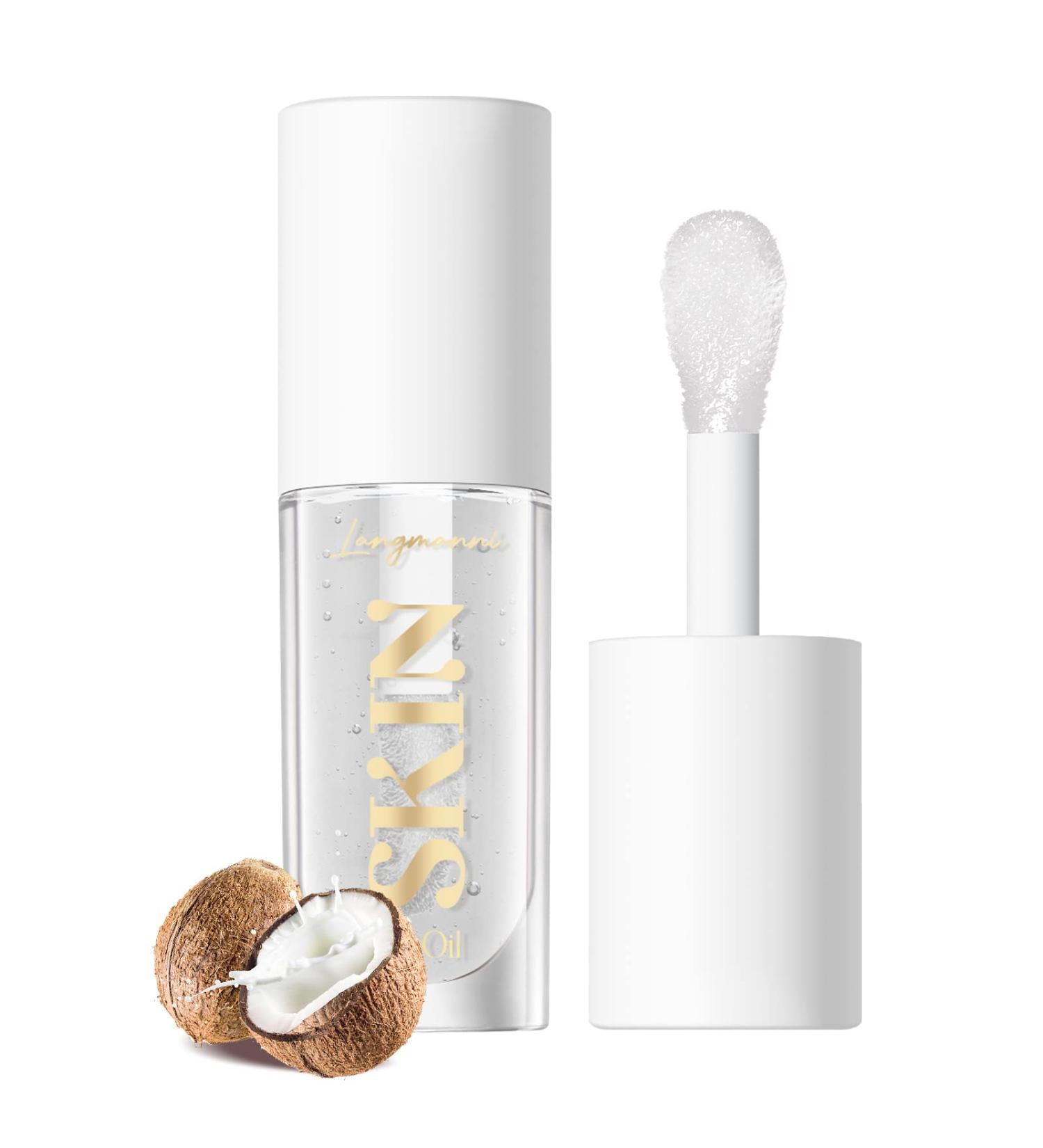 BANGFENG Big Brush Head Hydrating Lip Oil - Coconut | Plumping Lip Tint & Gloss for Long-Lasting Moisture - Buy Online on GoSupps.com
