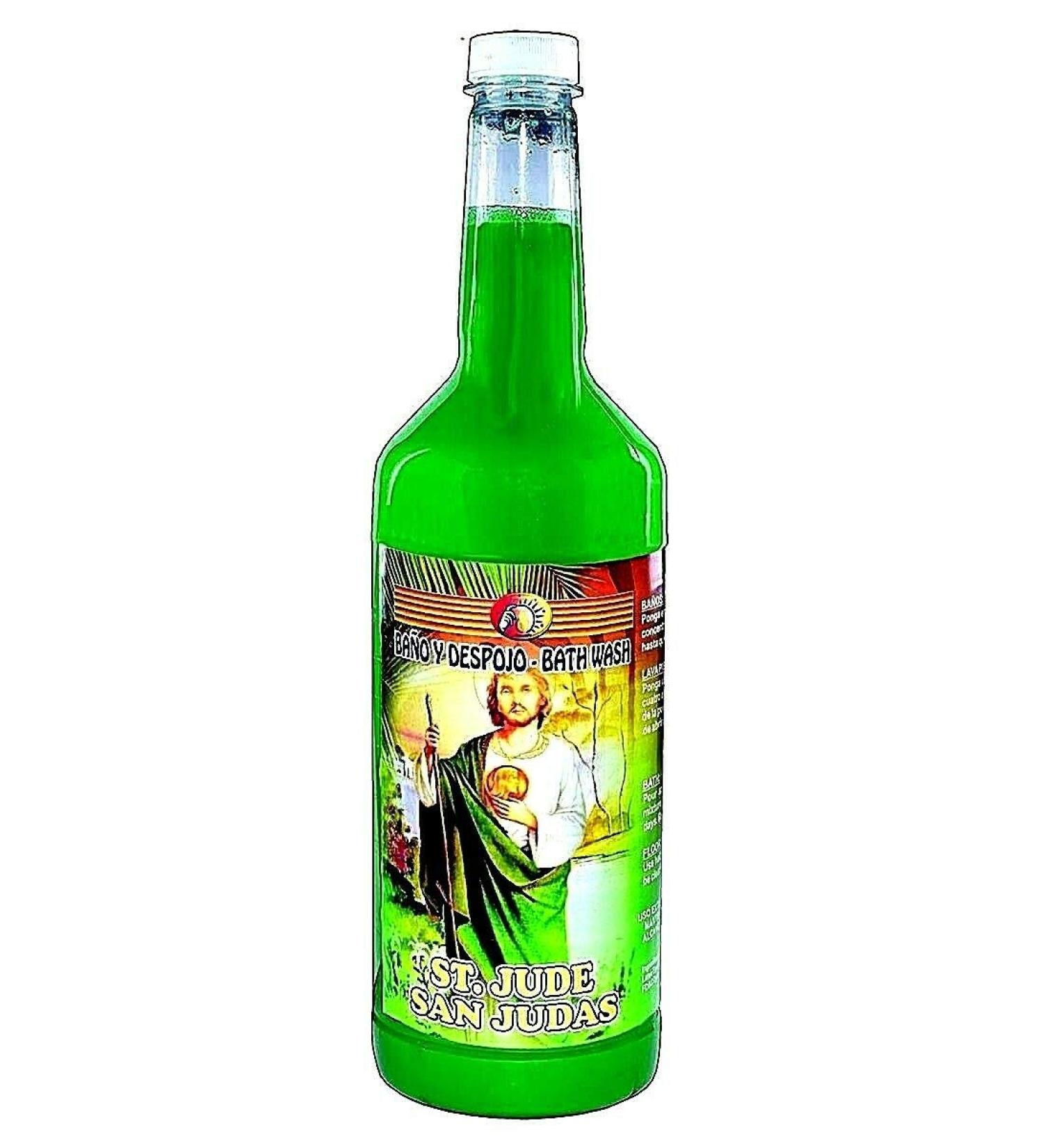 3 BOTTLES EXTRA LARGE SAINT JUDE BATH SAN JUDAS BANO Y RIEGO 32 OZ. - MAGICK PAGAN WICCA