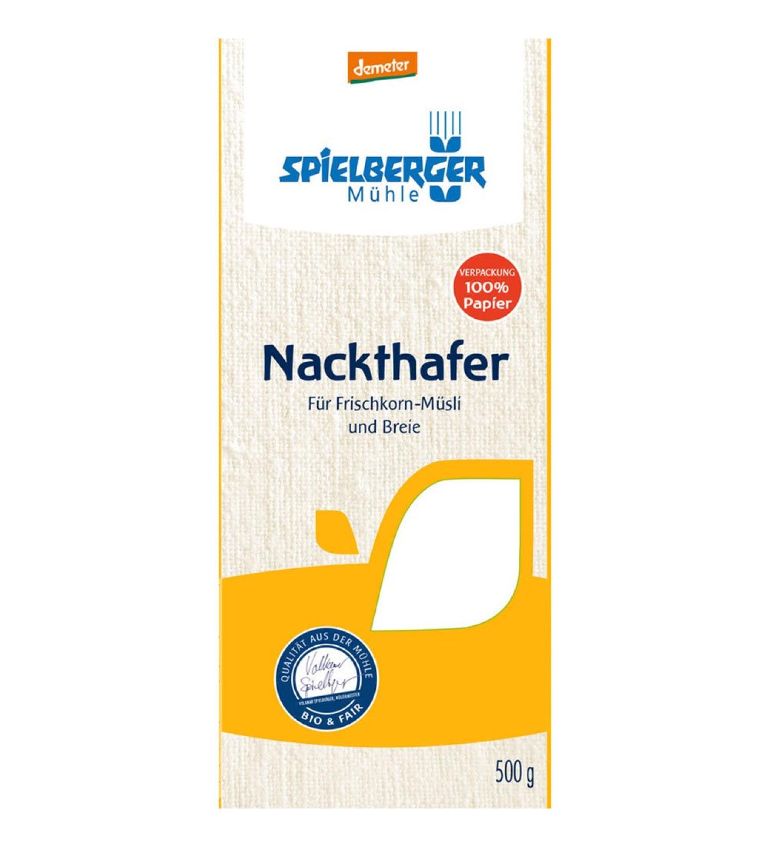Spielberger organic naked oats demeter (1 x 500 gr) 500 g (1 pack)